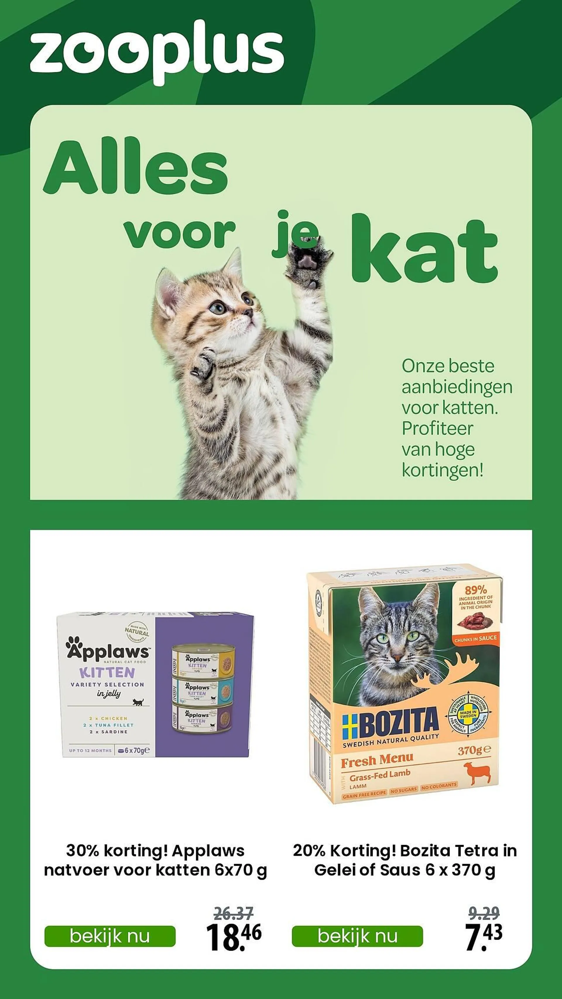 Zooplus folder van 18 mei tot 24 mei 2025 - Folder pagina 1