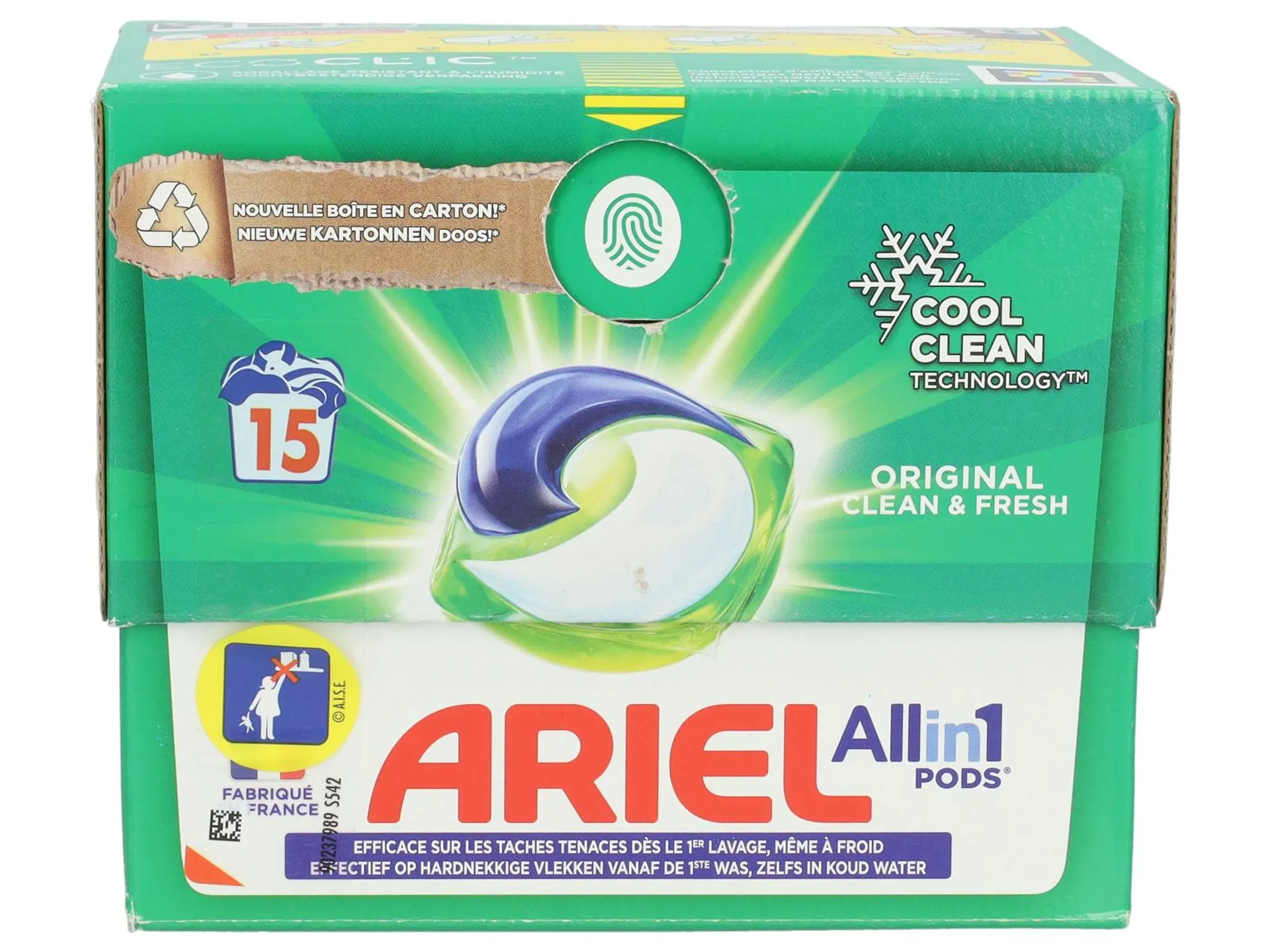 Ariel all-in-1 original wasmiddel 15 stuks