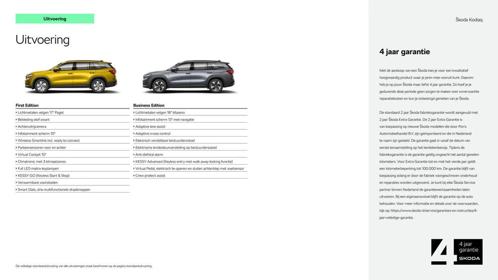 Škoda Kodiaq prijslijst per 19 maart 2024 van 27 maart tot 27 maart 2025 - Folder pagina 3