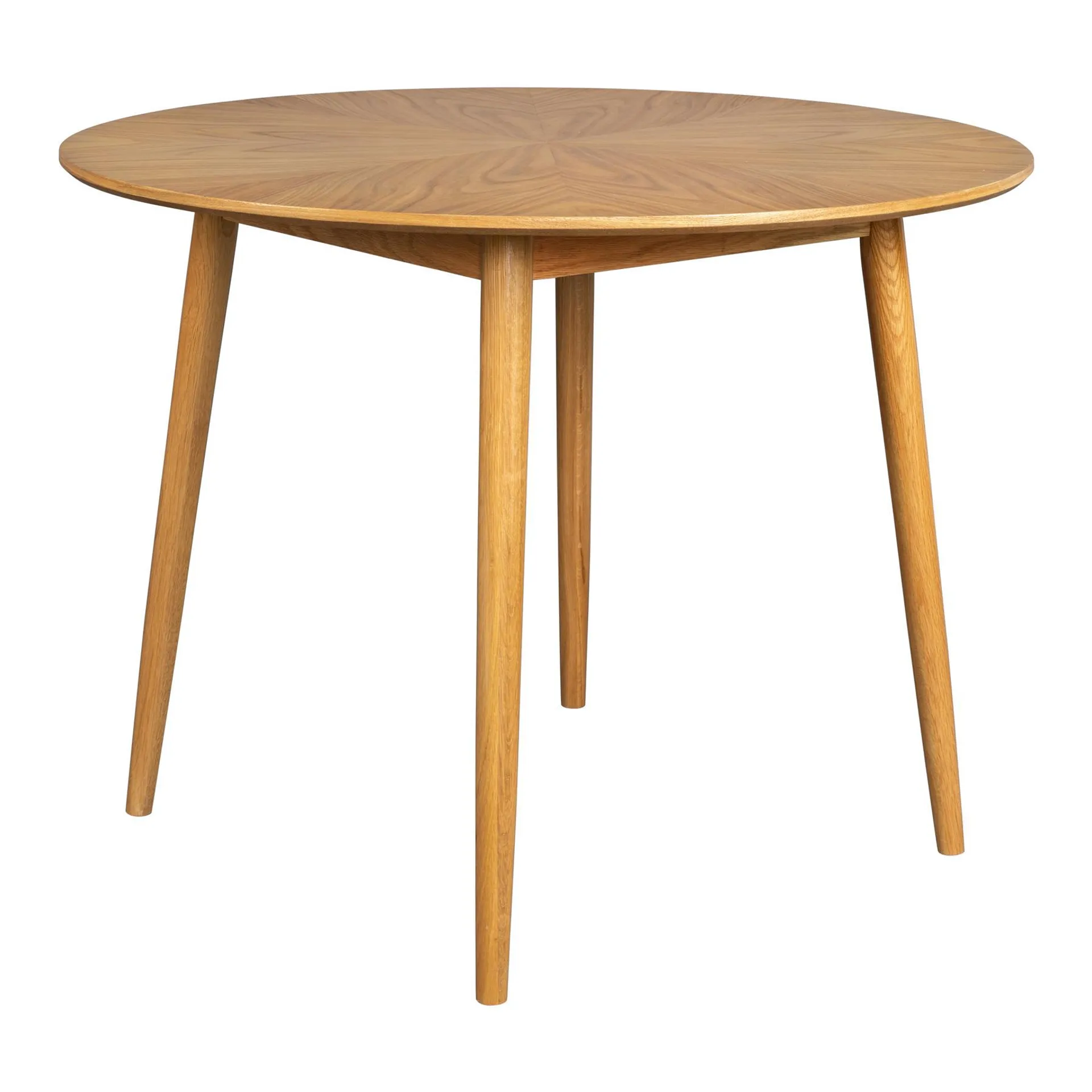 by fonQ basic Finn Eettafel - Ø 100 cm - Eiken