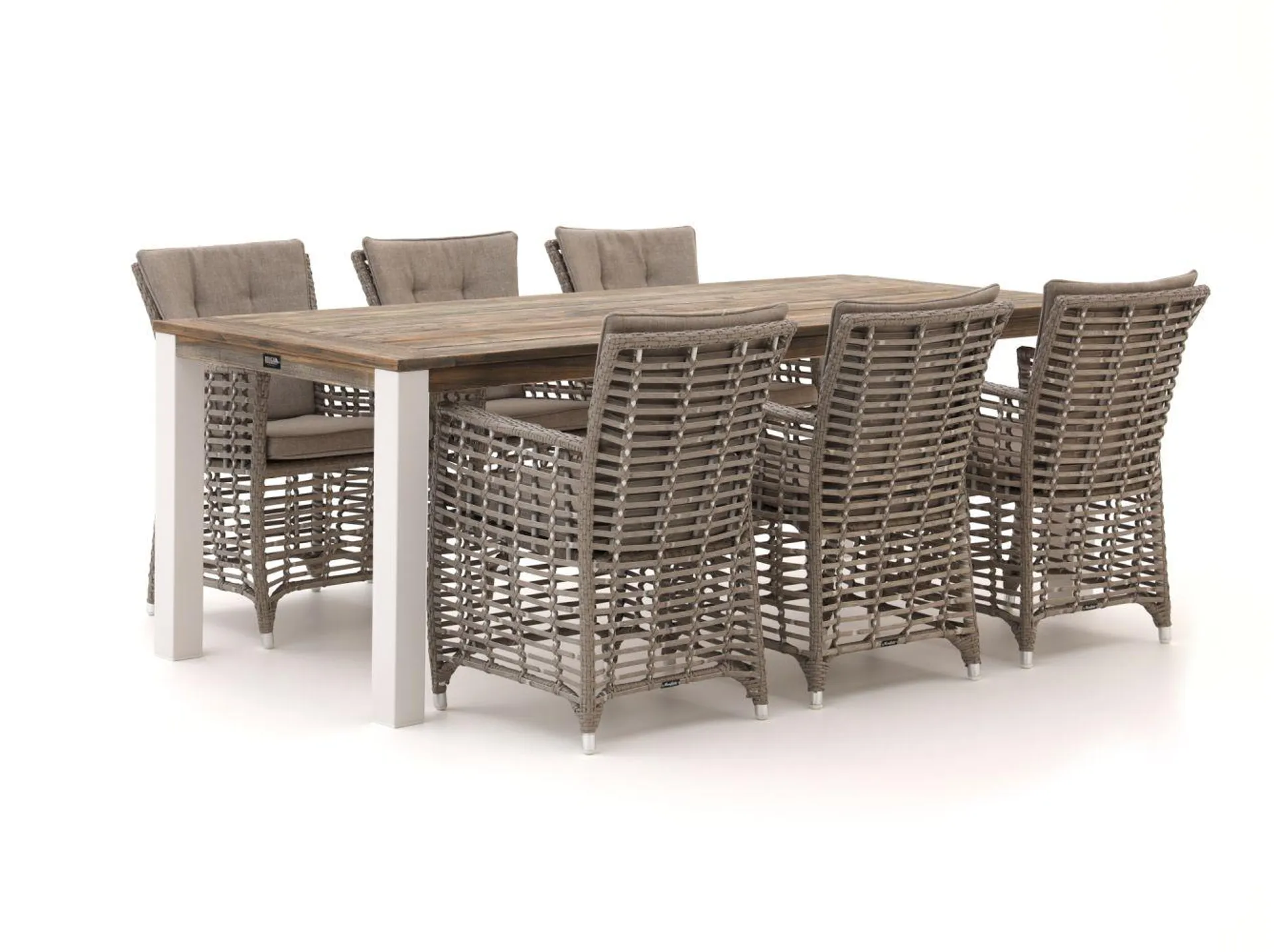 Manifesto Ortello/ROUGH-S 220cm dining tuinset 7-delig