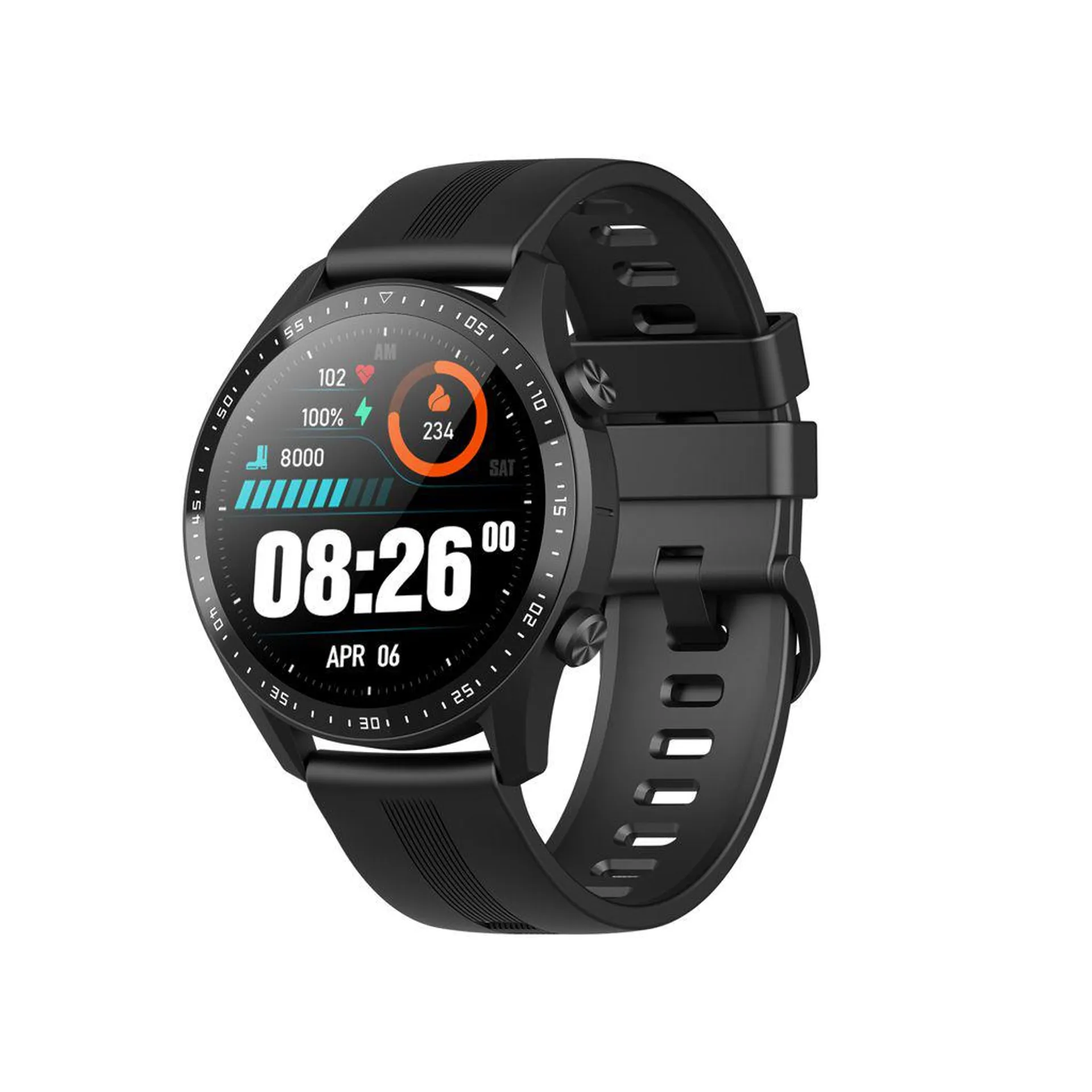 Blackview X1 Pro Smartwatch 1,39 Zoll, Fitnessuhr für Android iOS, Schwarz