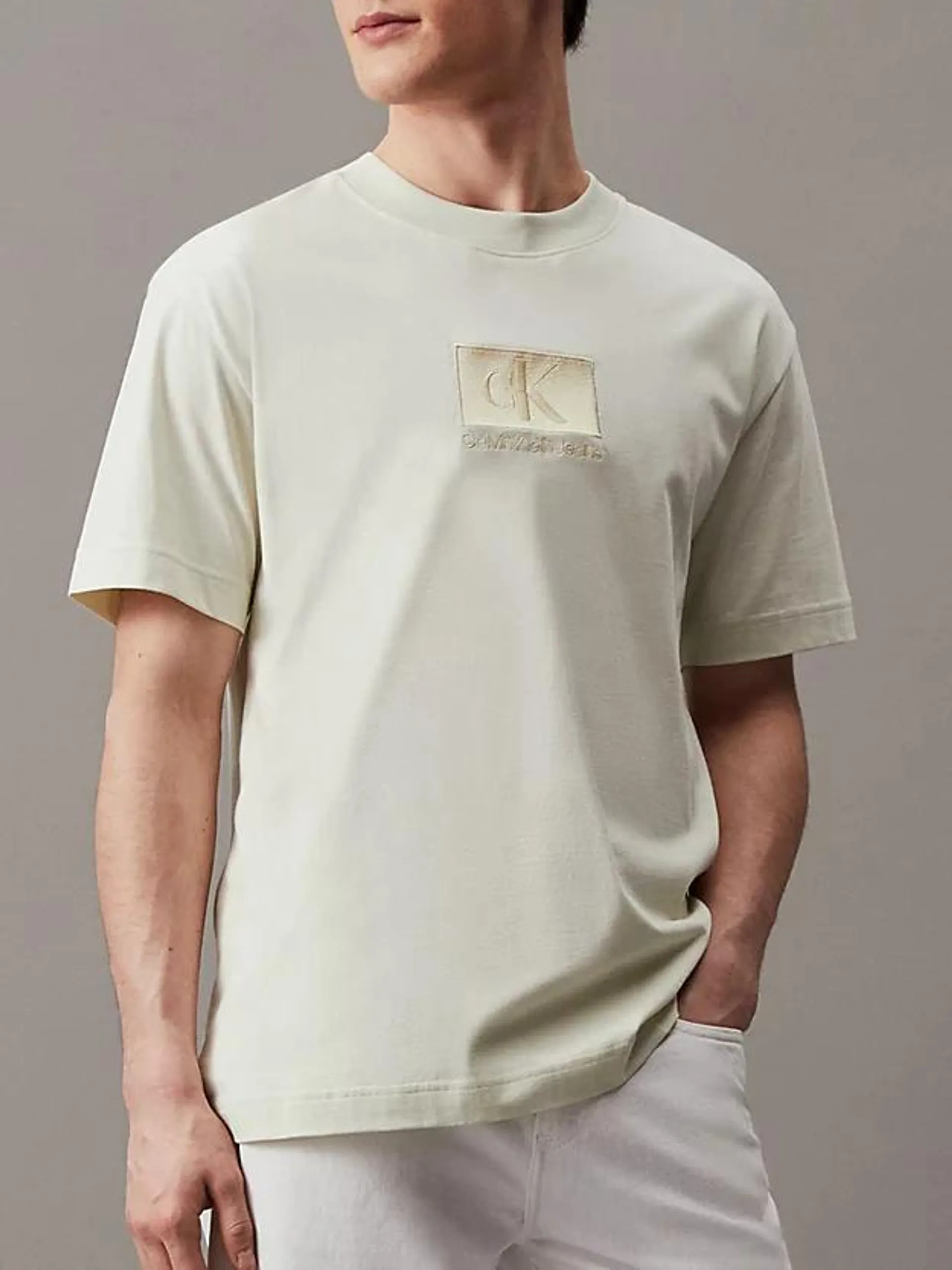 Relaxed T-shirt met embleem