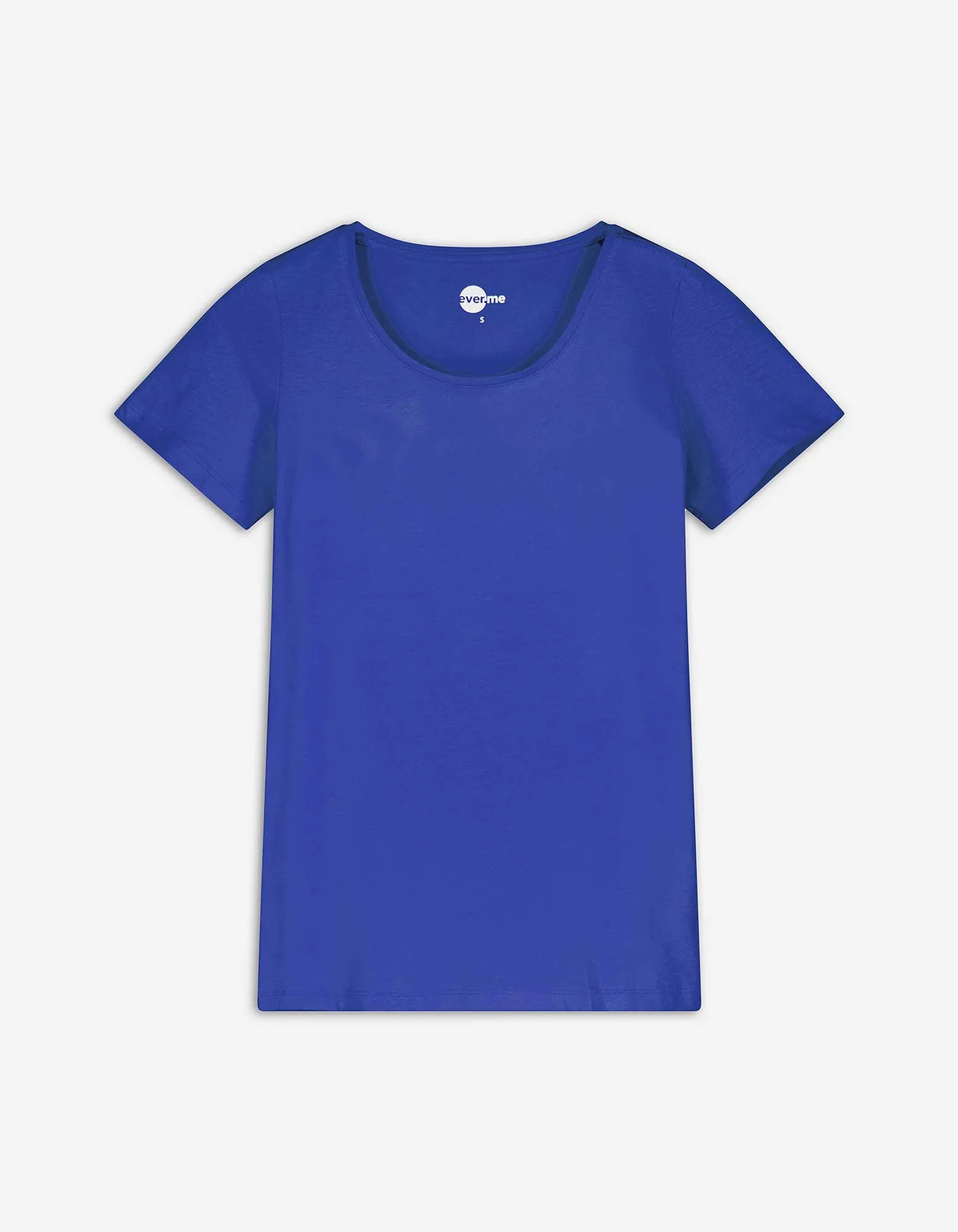 T-shirt - Basis - donkerblauw