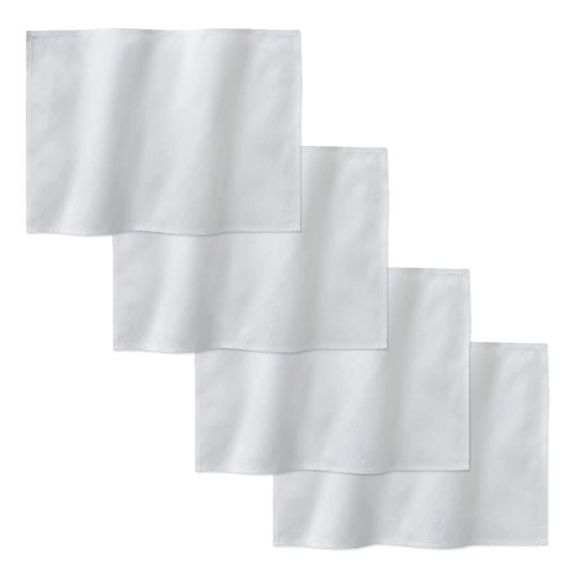 DDDDD Placemats Rhombus 50x35cm - white - set van 4