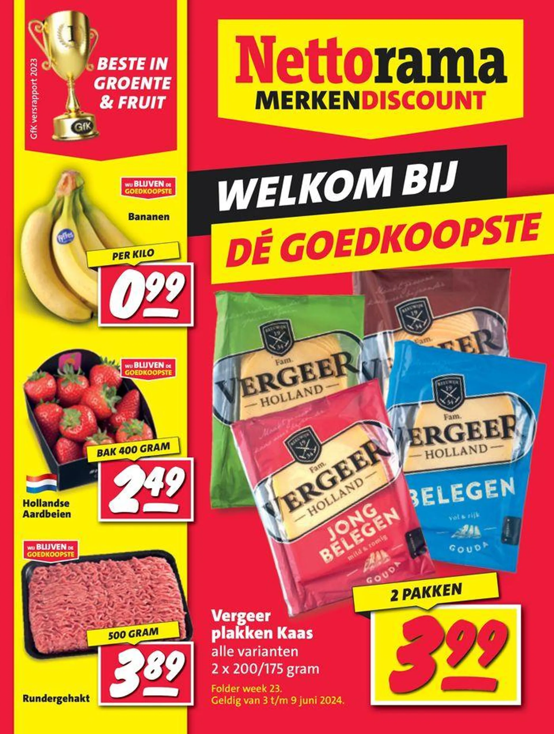 Nettorama Merken Discount van 3 juni tot 9 juni 2024 - Folder pagina 1