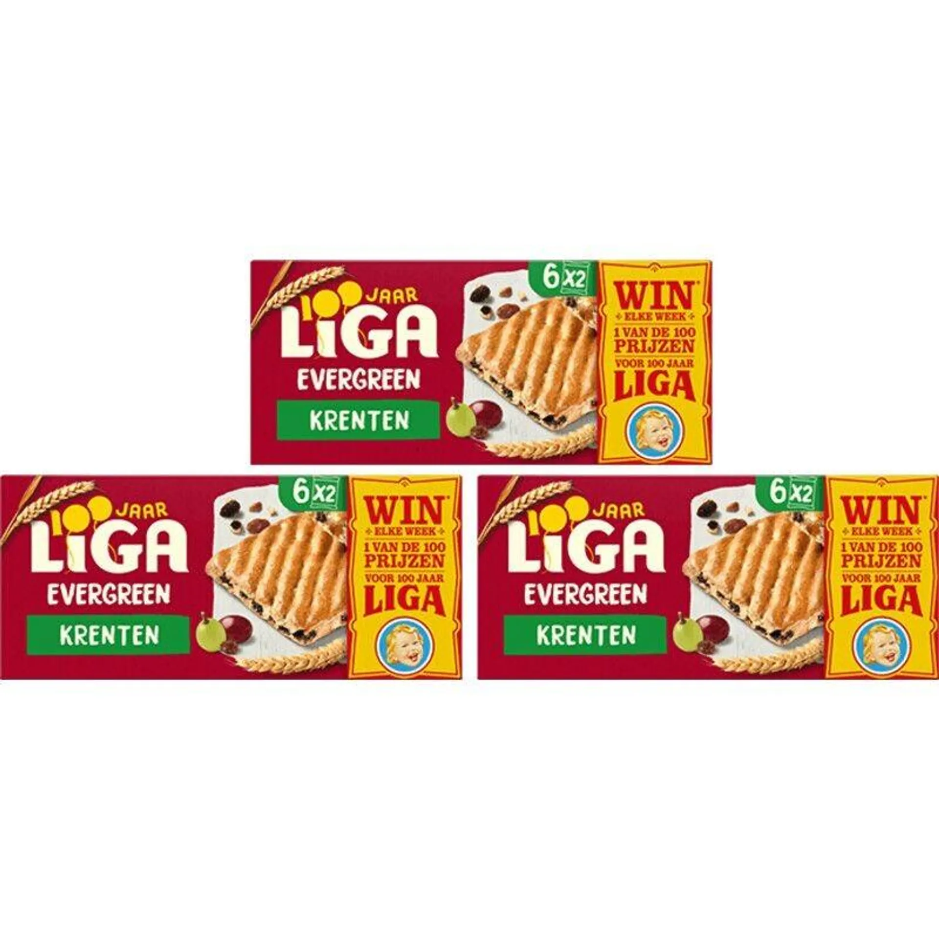 Liga Evergreen krenten 3-pack