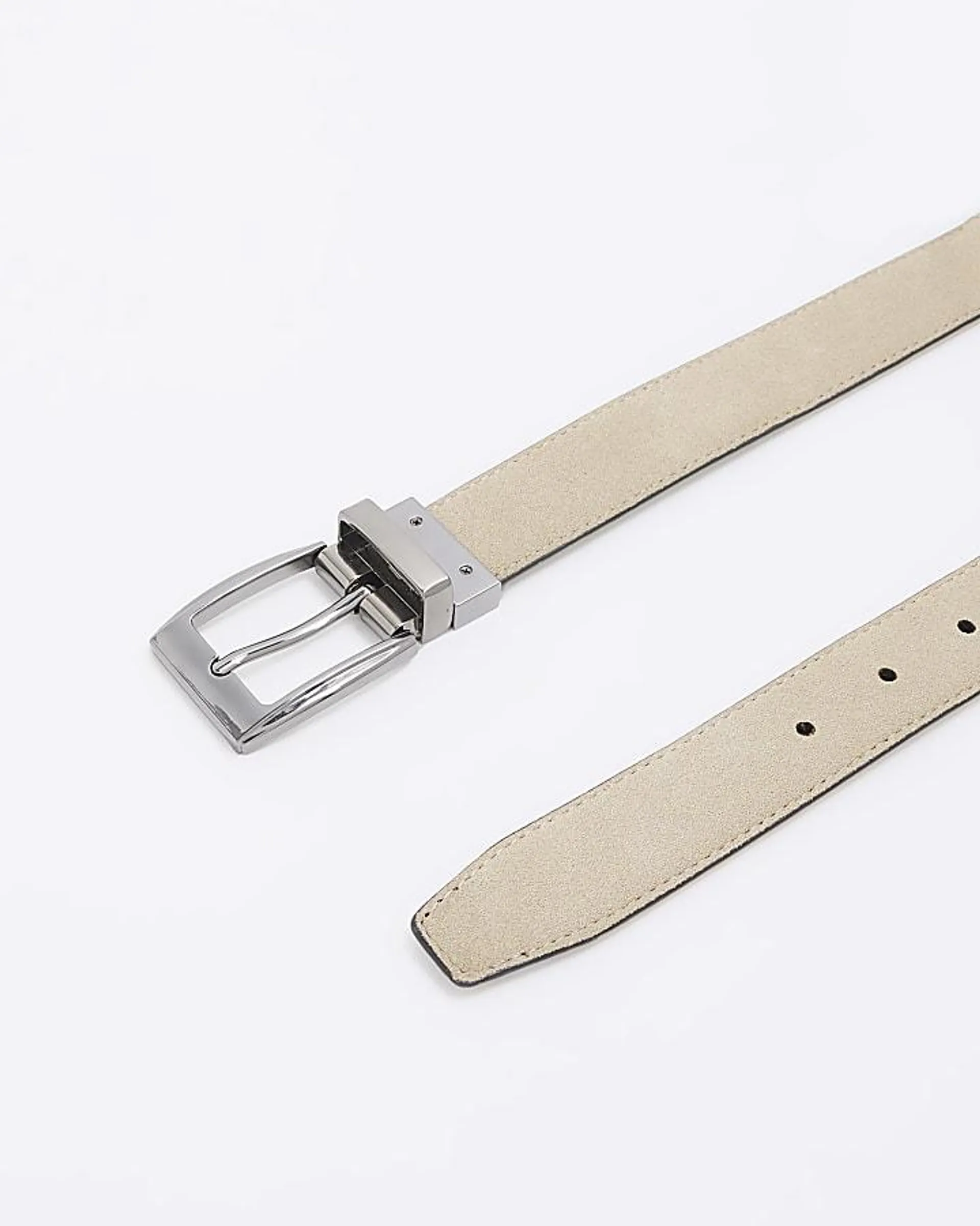 Black Pebble Reversible Textured Belt