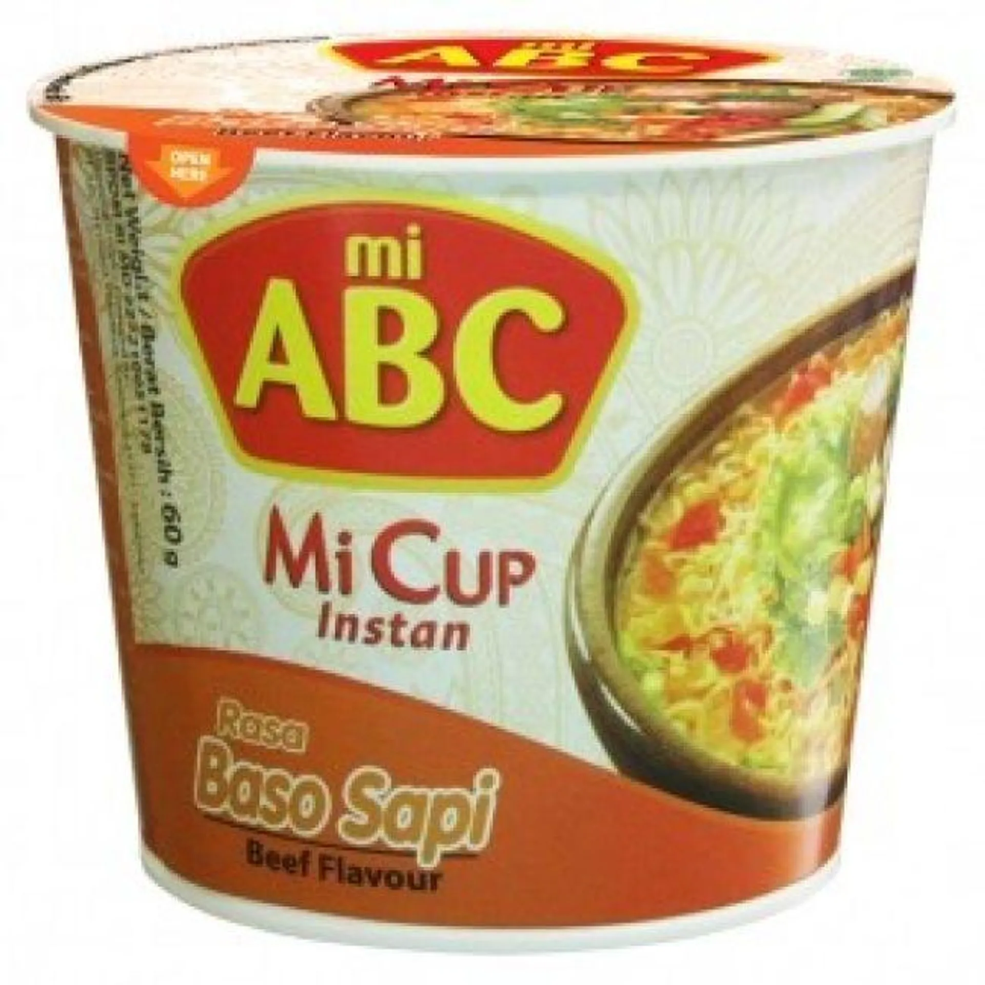 Mi Cup instant Noedels Rasa Baso Sapi Rundvlees Smaak 60g