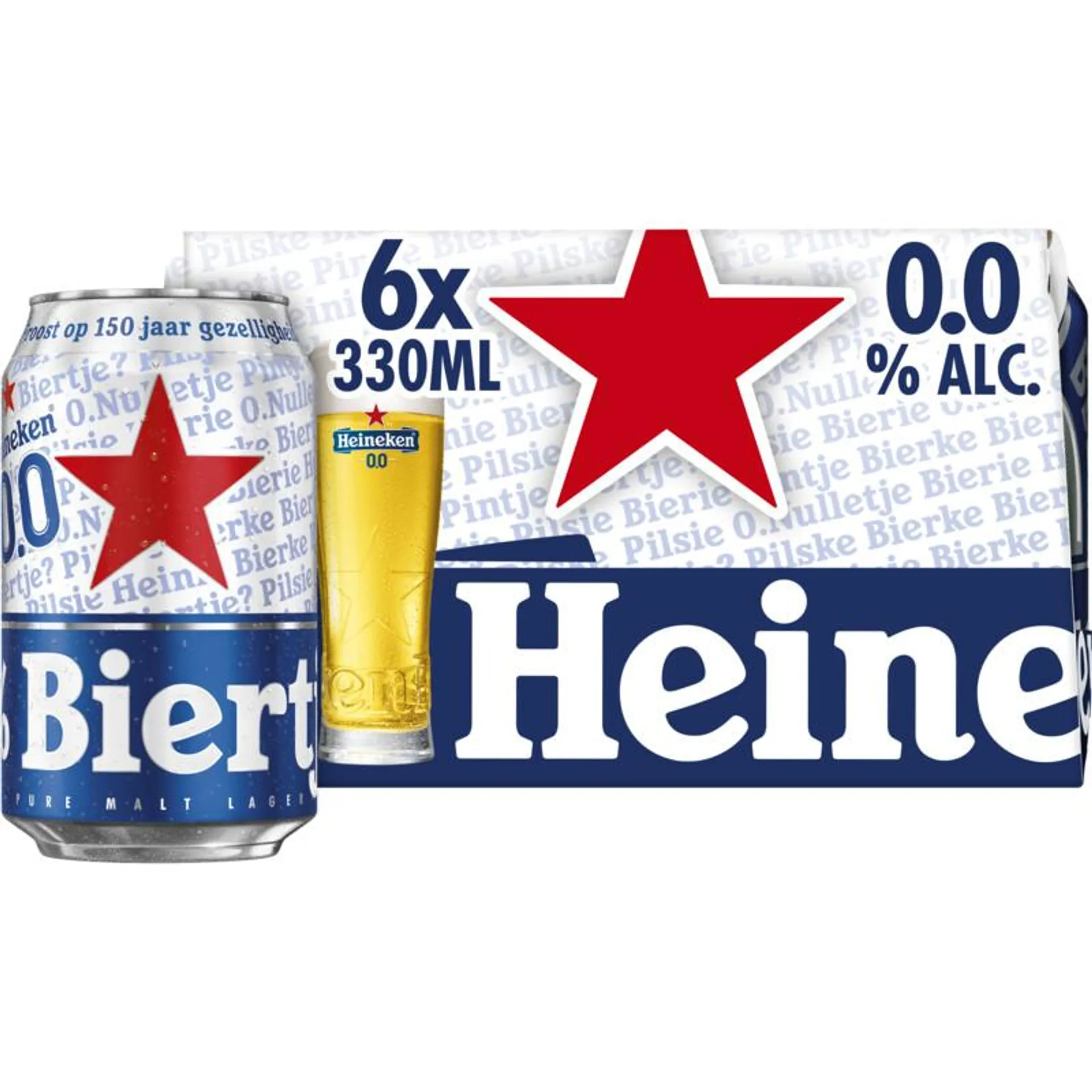 Heineken Premium pilsener 0.0 6-pack