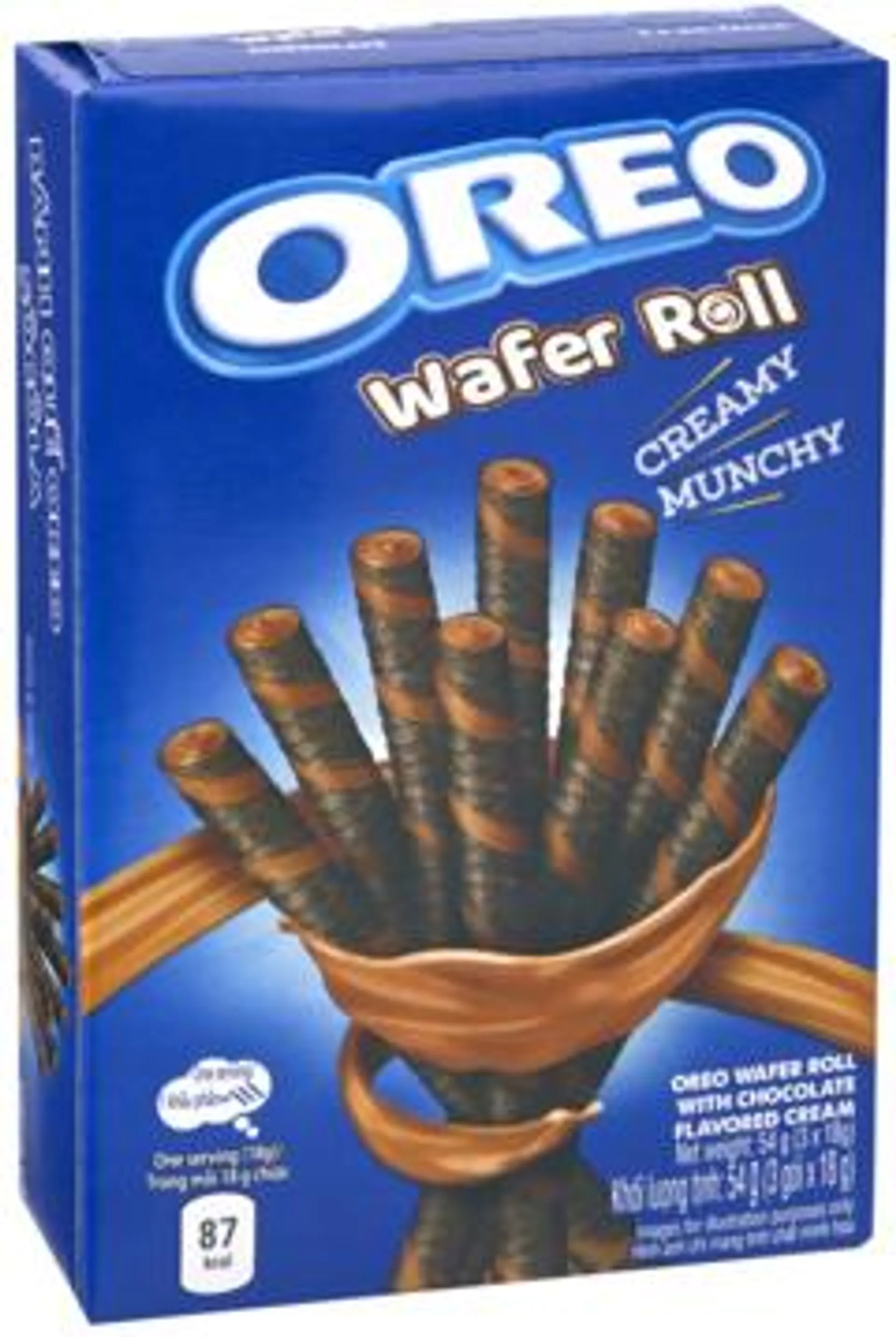 4 pakken Oreo Wafer Roll Chocolate 54g