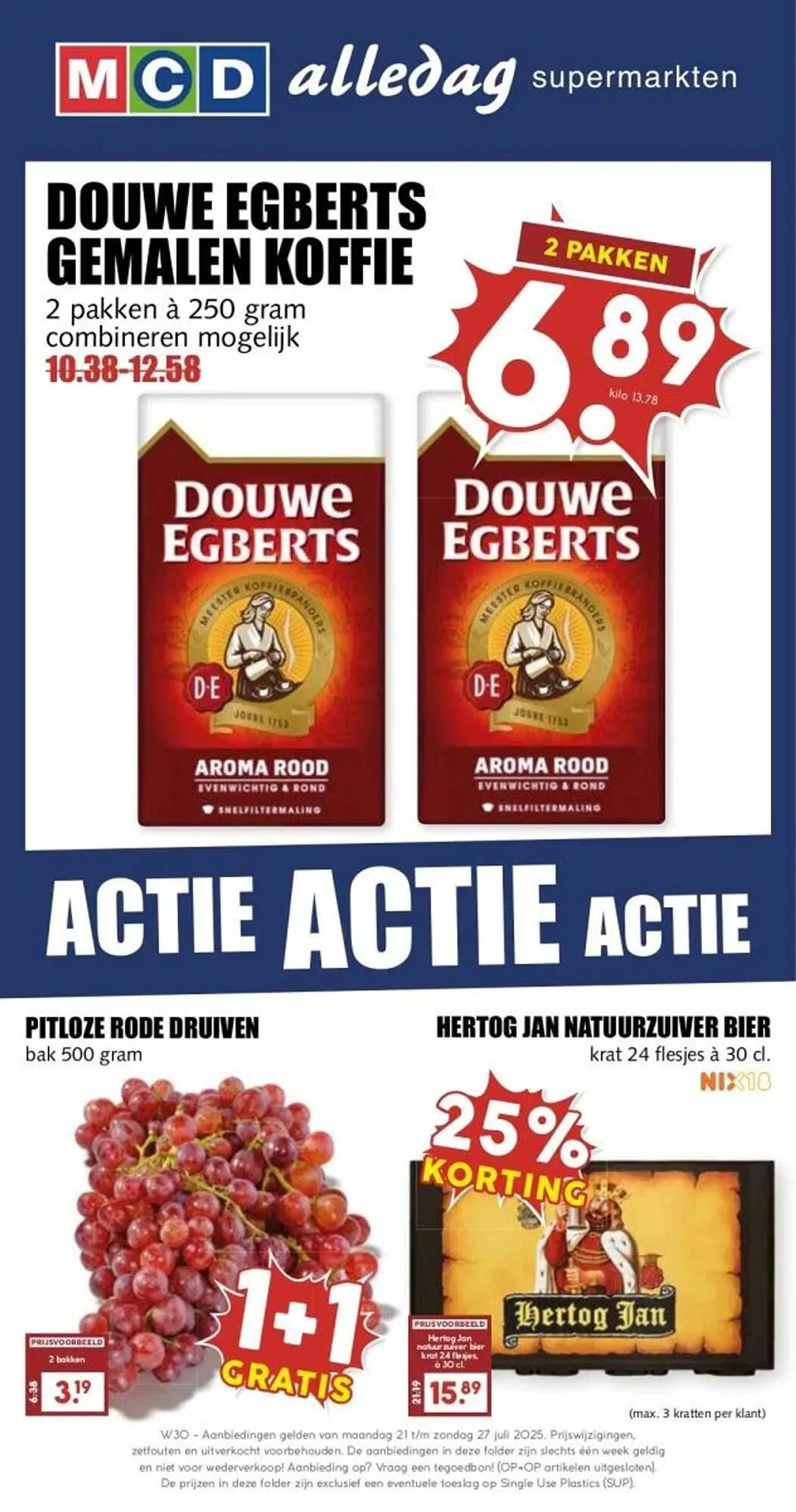 MCD Supermarkt folder van 21 juli tot 27 juli 2025 - Folder pagina 1