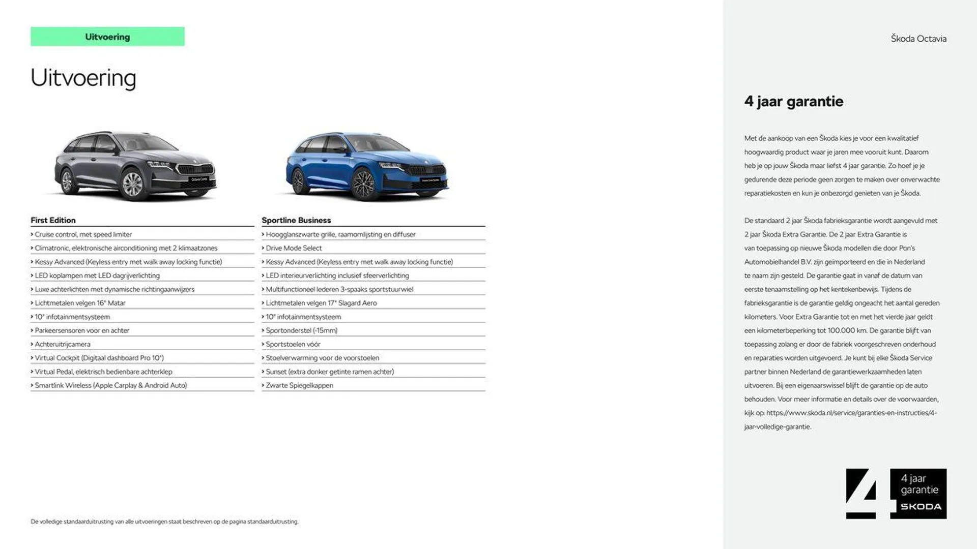 Škoda Octavia (Combi) prijslijst per 1 mei 2024 van 2 mei tot 2 mei 2025 - Folder pagina 3