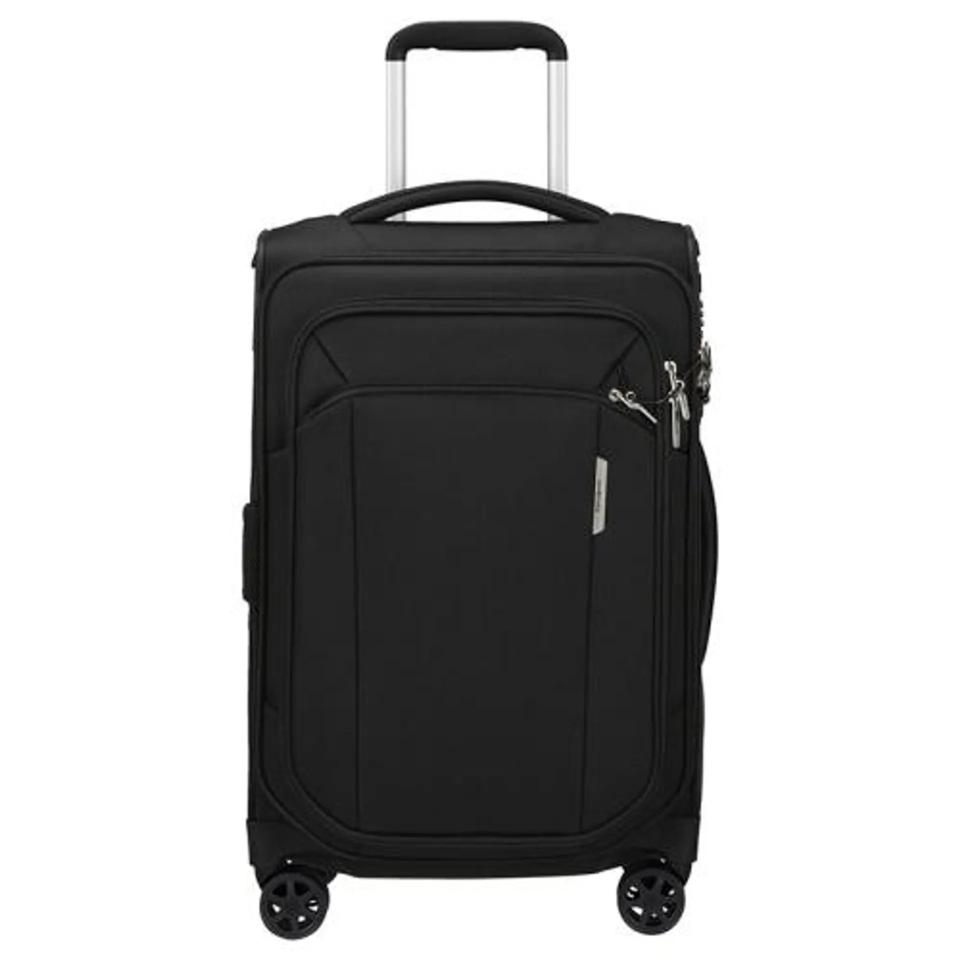 Zachte Handbagage Koffer / Trolley / Reiskoffer 55x35x22 cm Respark Zwart