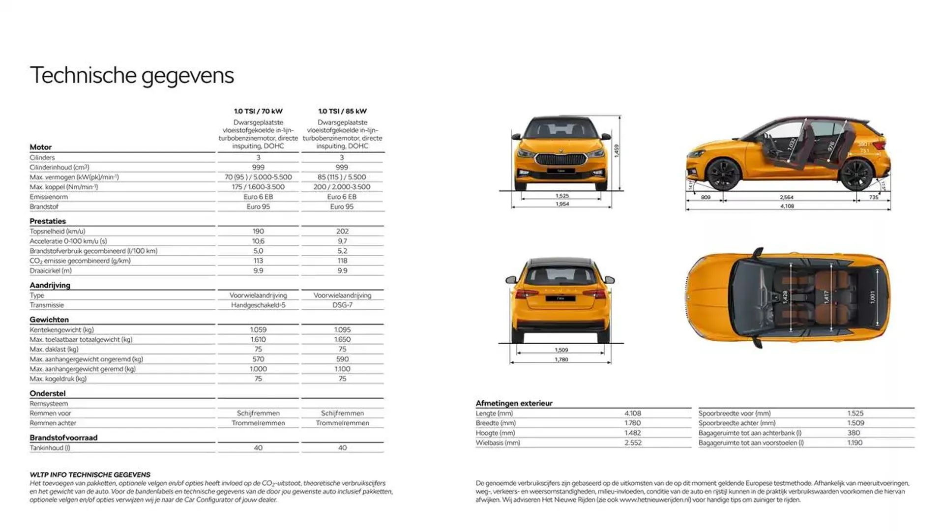 Škoda Fabia prijslijst per 25 november 2024 van 17 december tot 17 december 2025 - Folder pagina 18