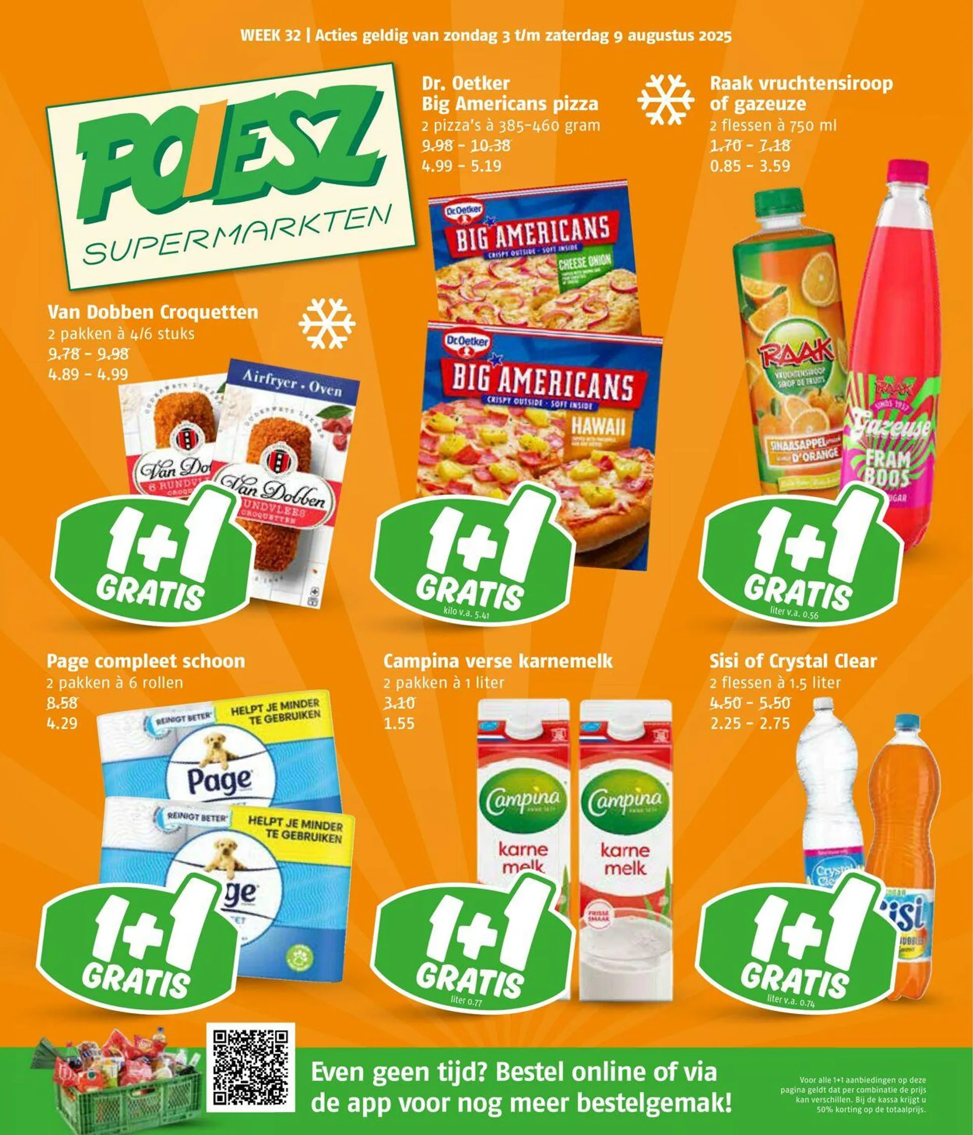 Poiesz Actuele folder van 4 augustus tot 10 augustus 2025 - Folder pagina 1