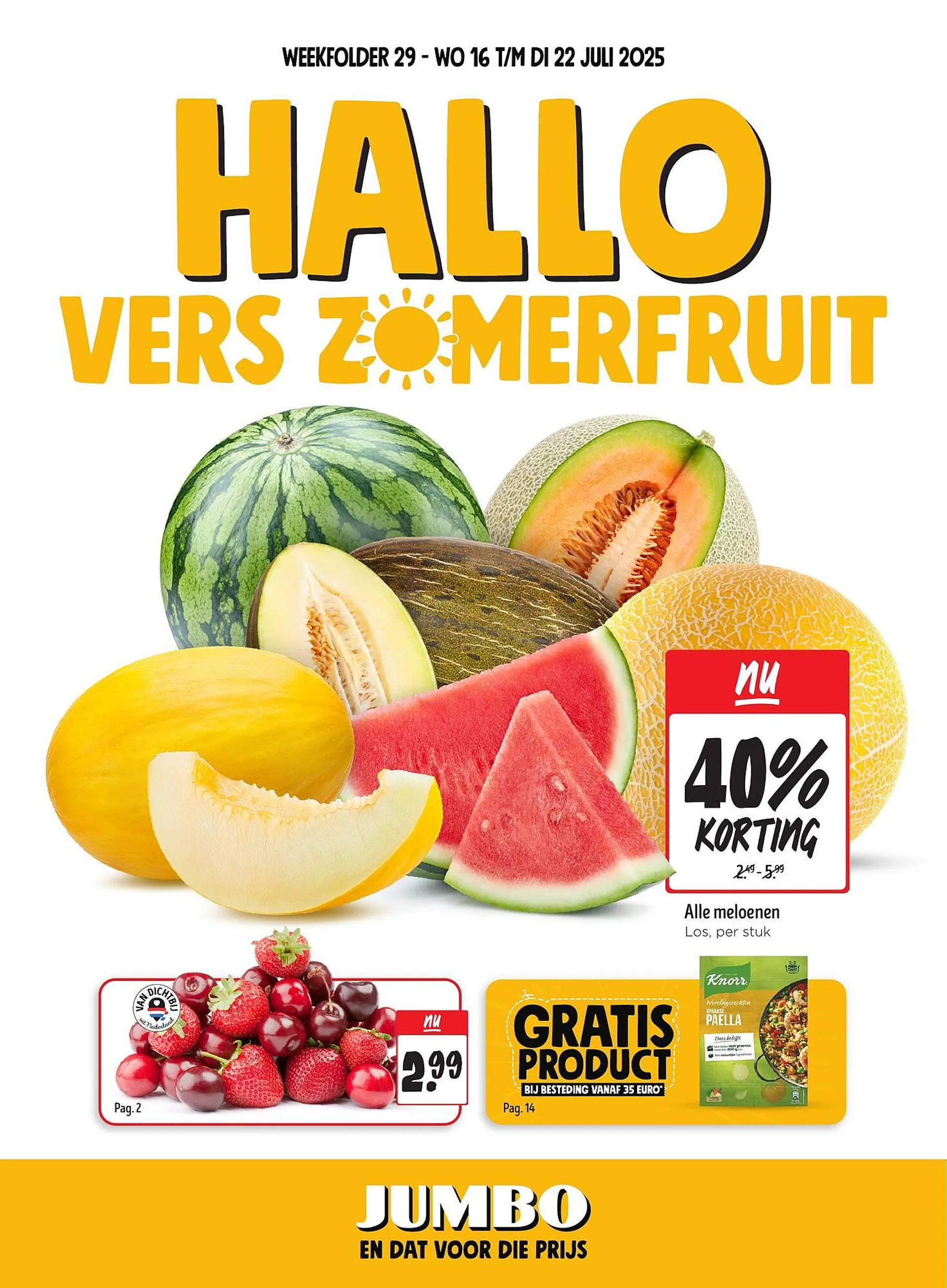 Jumbo folder van 16 juli tot 22 juli 2025 - Folder pagina 1