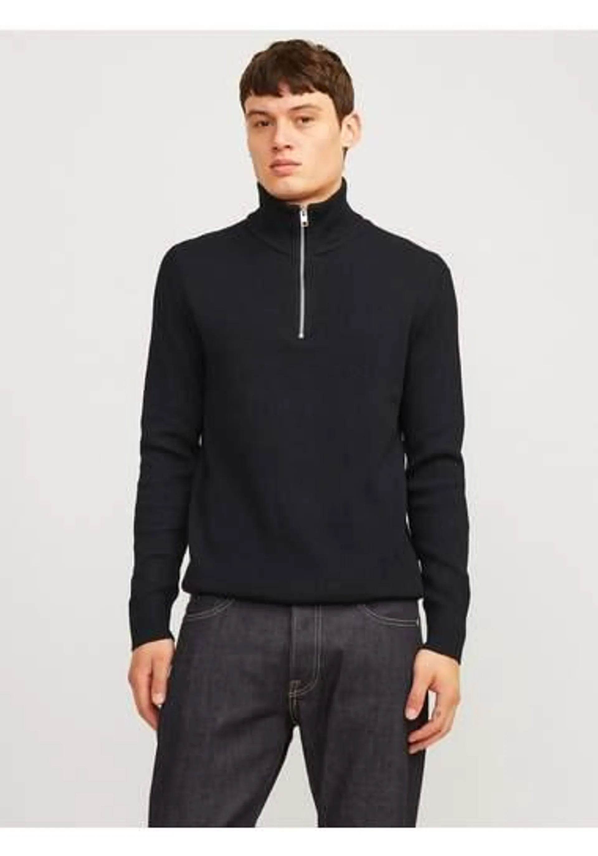 Jack & Jones Schipperstrui JJEPERFECT KNIT HALF ZIP SN