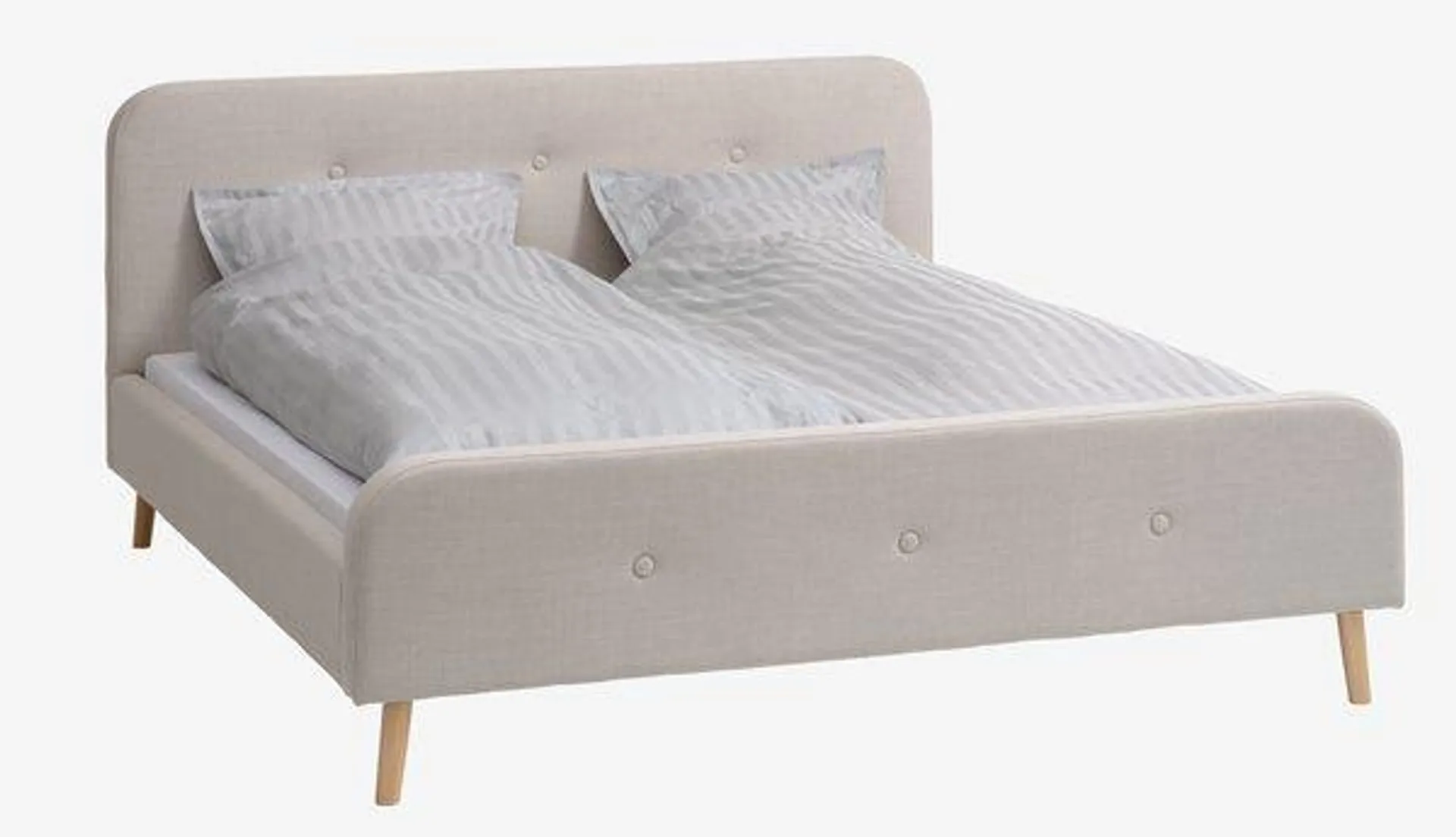 Bedframe KONGSBERG 180x200 beige stof