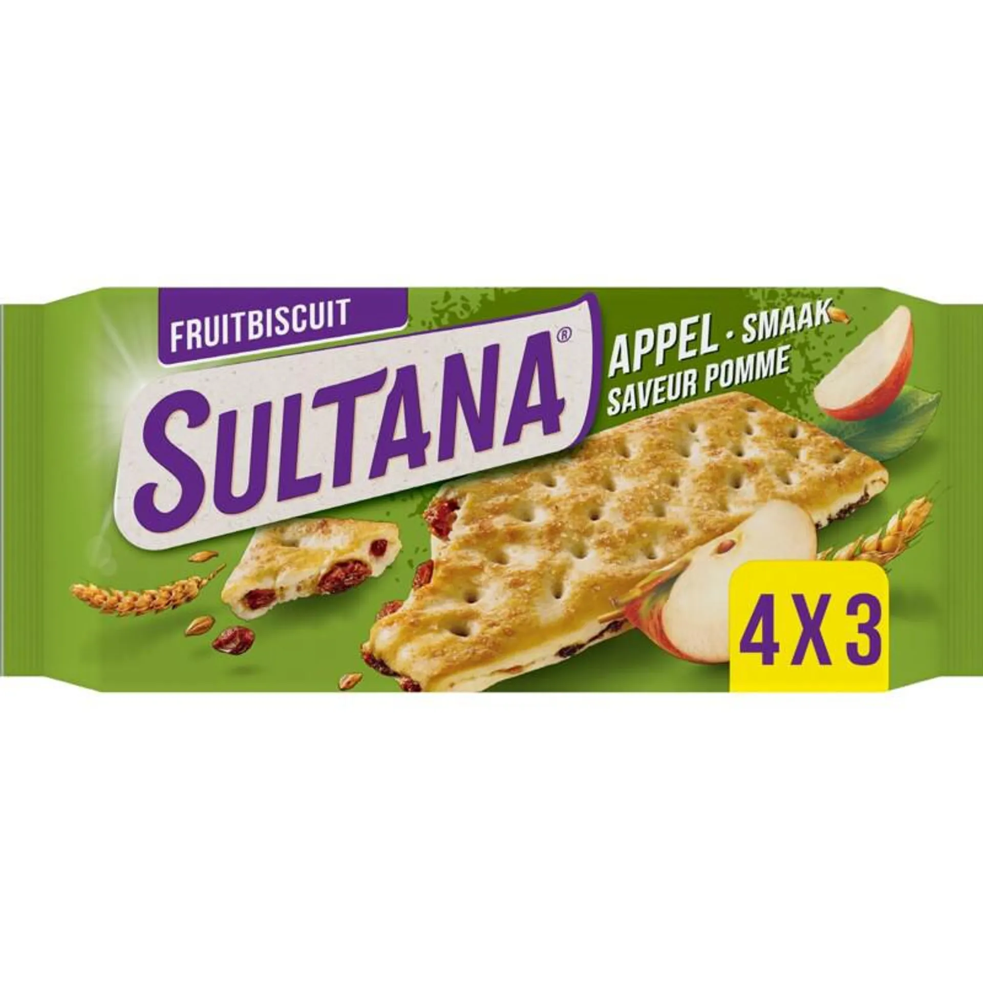 Sultana Fruitbiscuit appel smaak