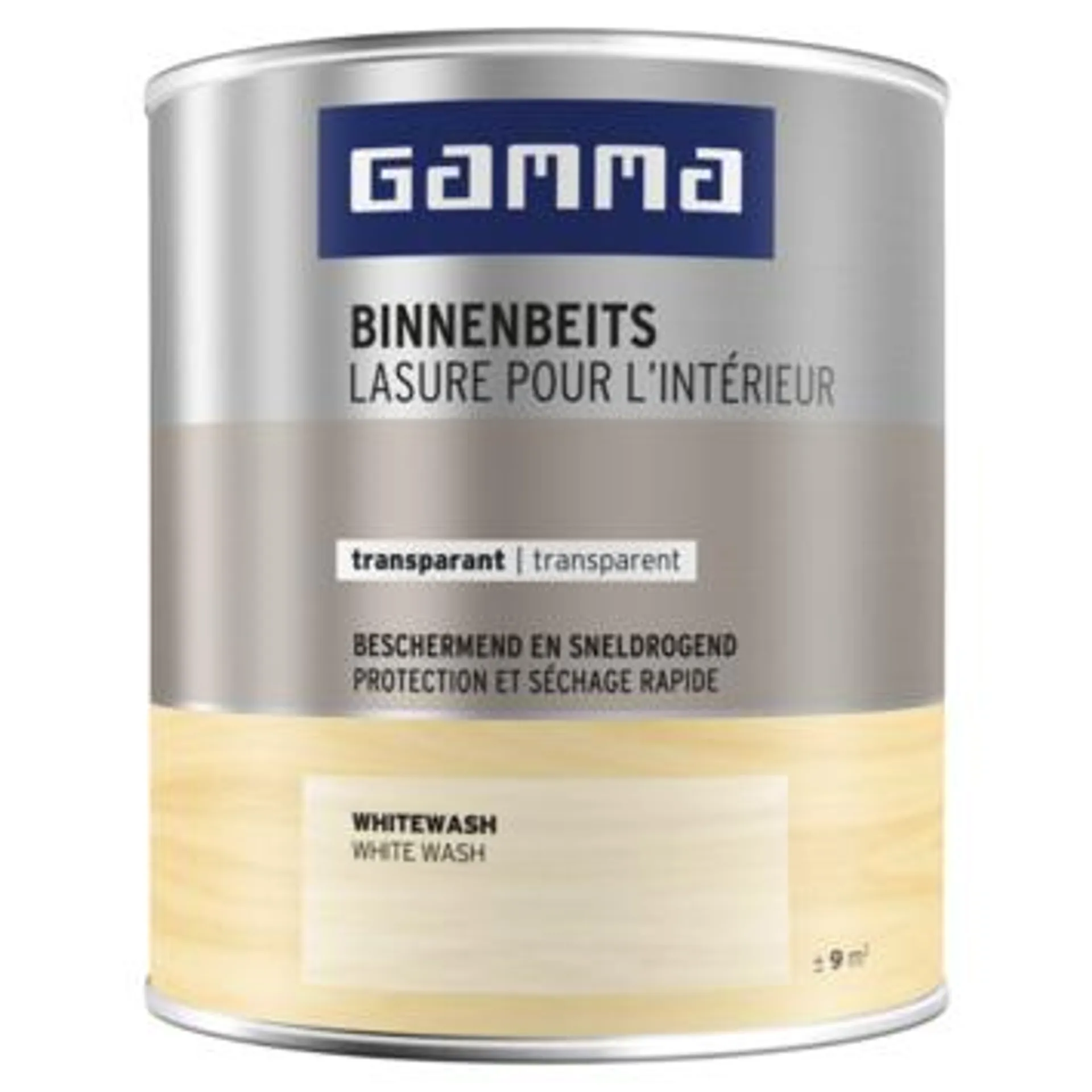 GAMMA binnenbeits transparant 750 ml white wash