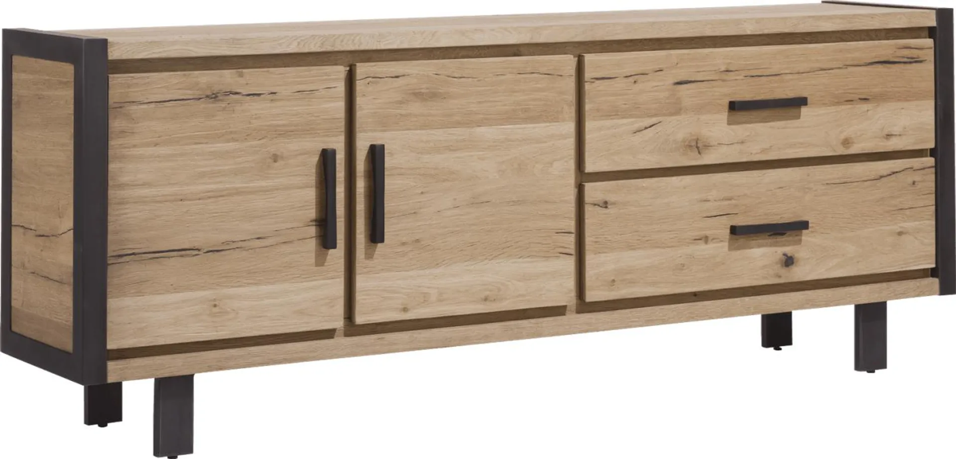 dressoir 210 cm - 2-deuren + 2-laden