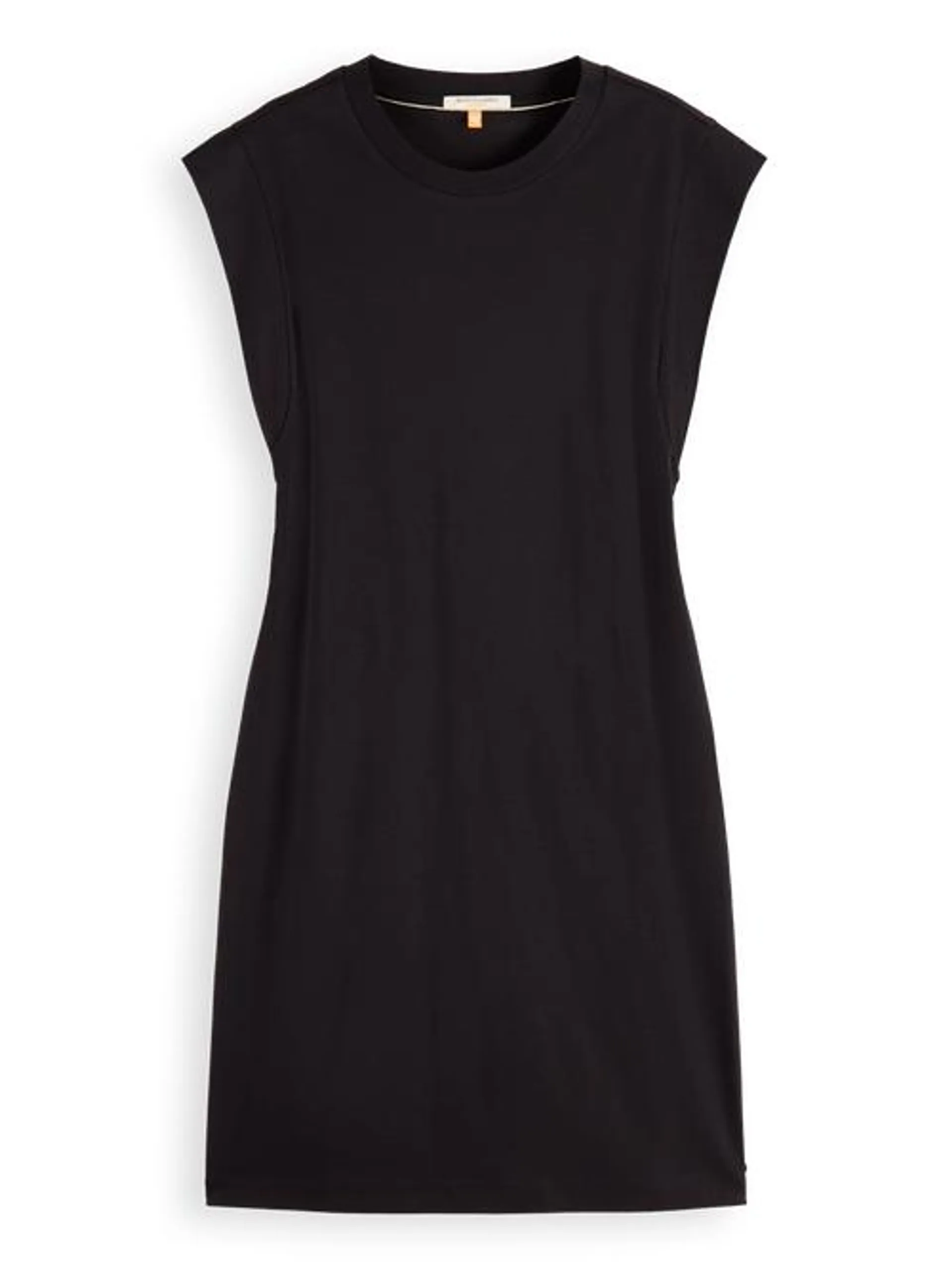 TIE WAIST MINI JERSEY DRESS