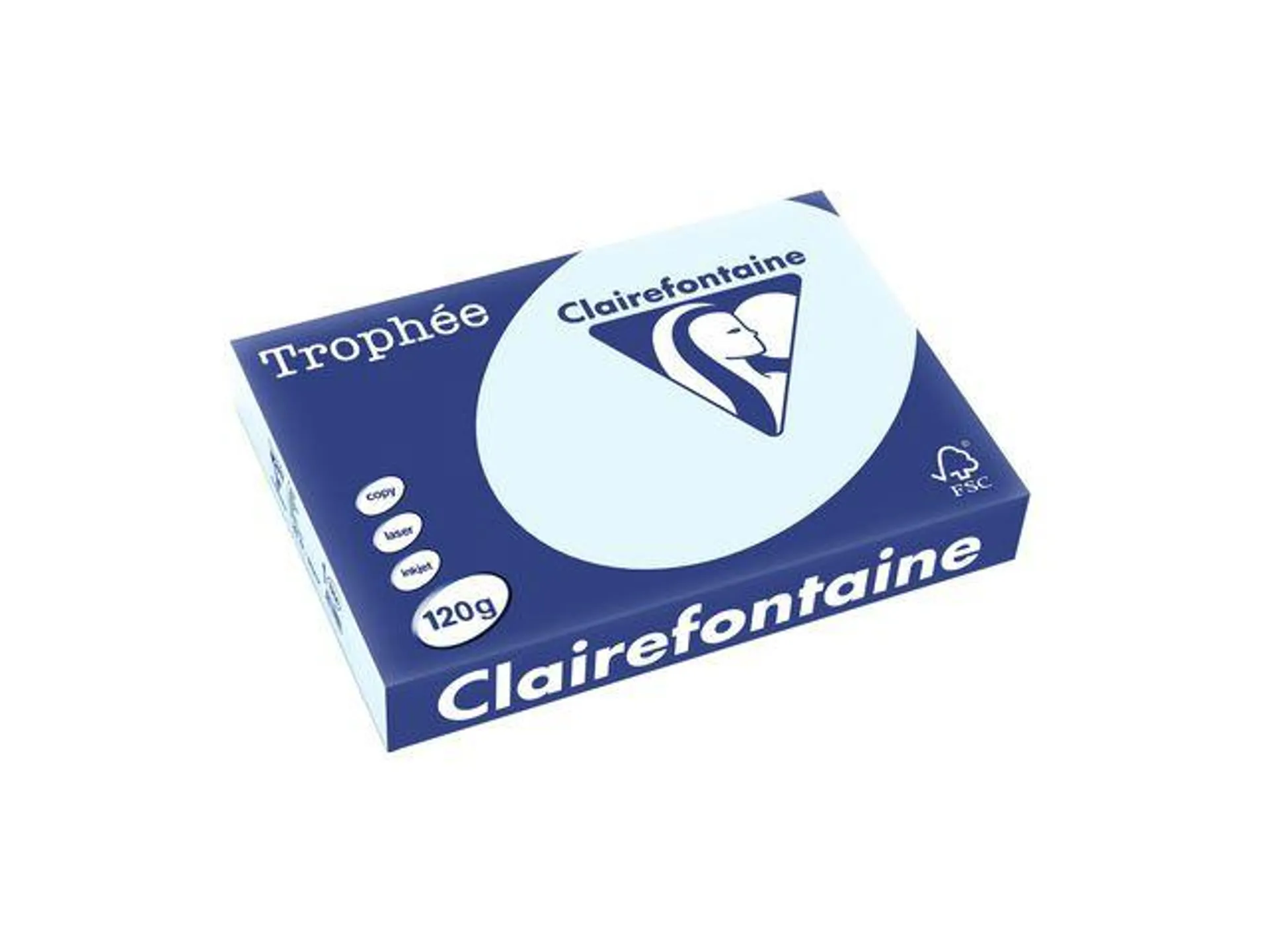 Clairefontaine Trophée Gekleurd Papier A4 120 g/m² Lichtblauw