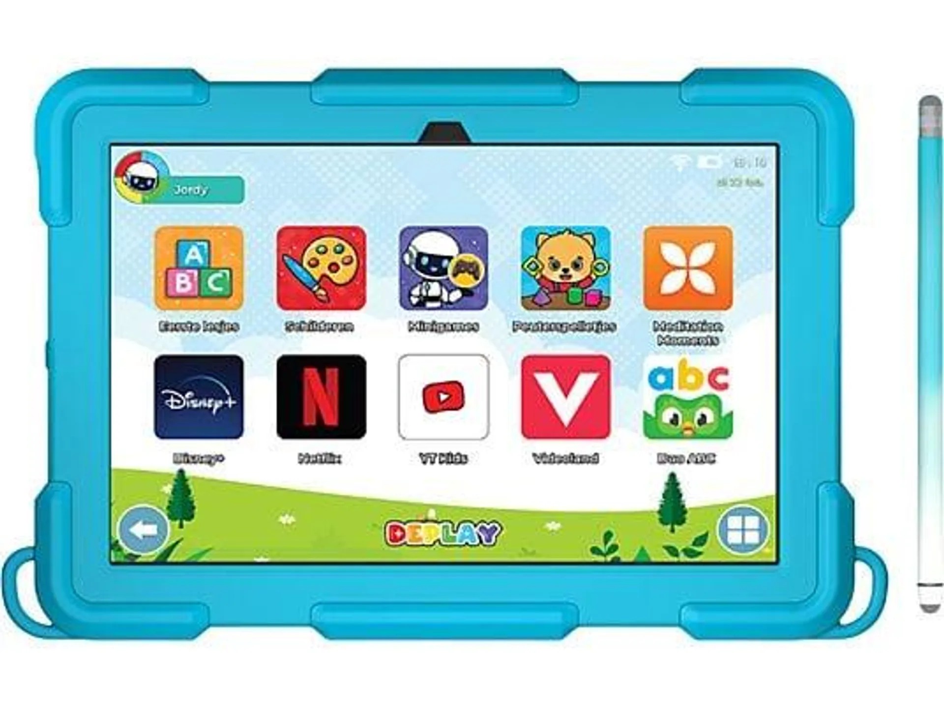 DEPLAY Kids Tablet PRO 4 - 10 inch - 128 GB - Blauw - Wifi + 5G