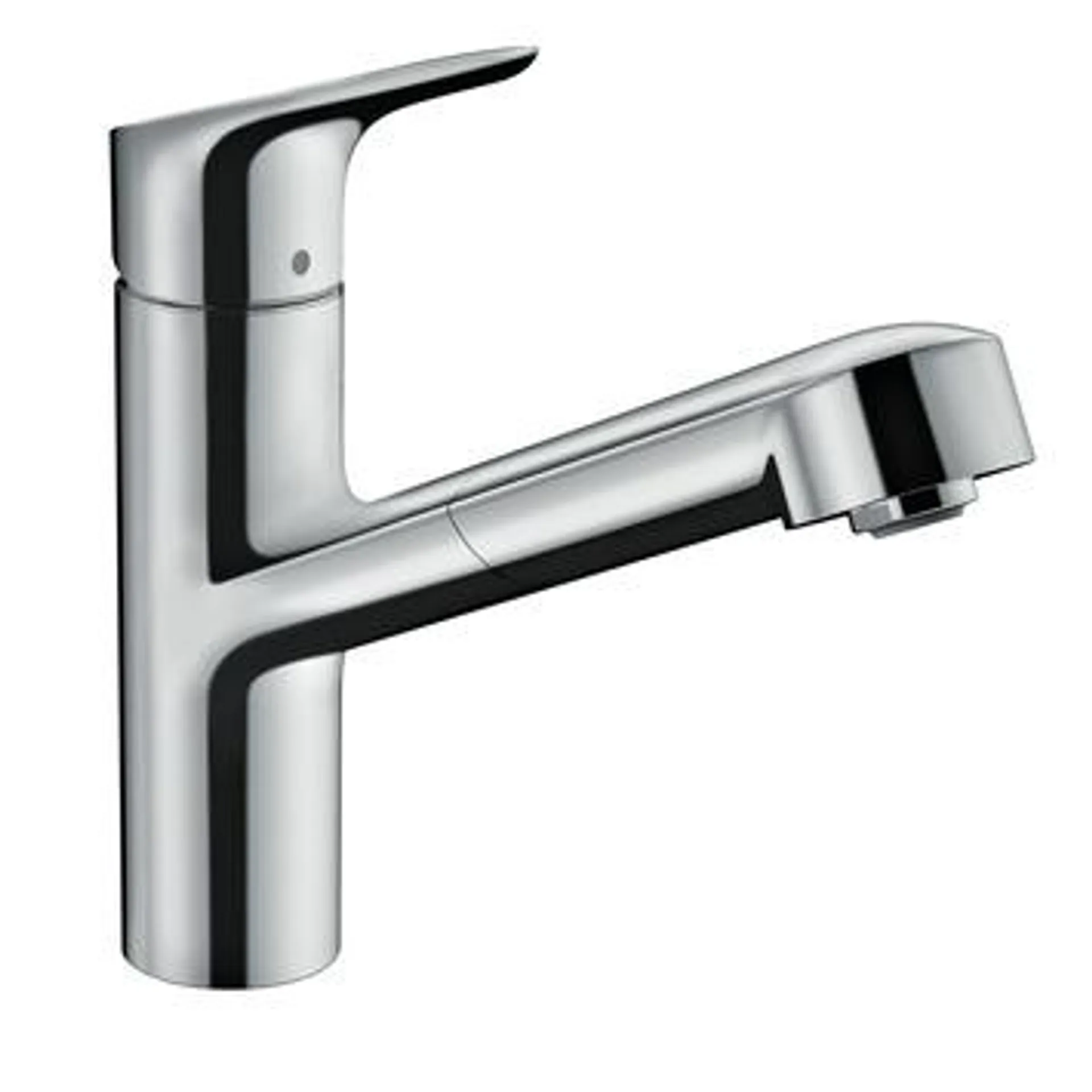 Hansgrohe keukenkraan Focus M43 met hendel en uittrekbare sproeikop Chroom 150