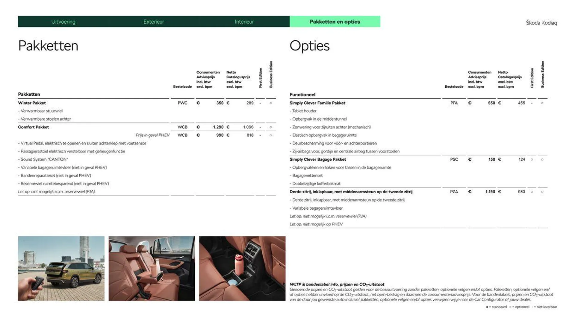 Škoda Kodiaq prijslijst per 1 juni 2024 van 1 juni tot 1 juni 2025 - Folder pagina 15