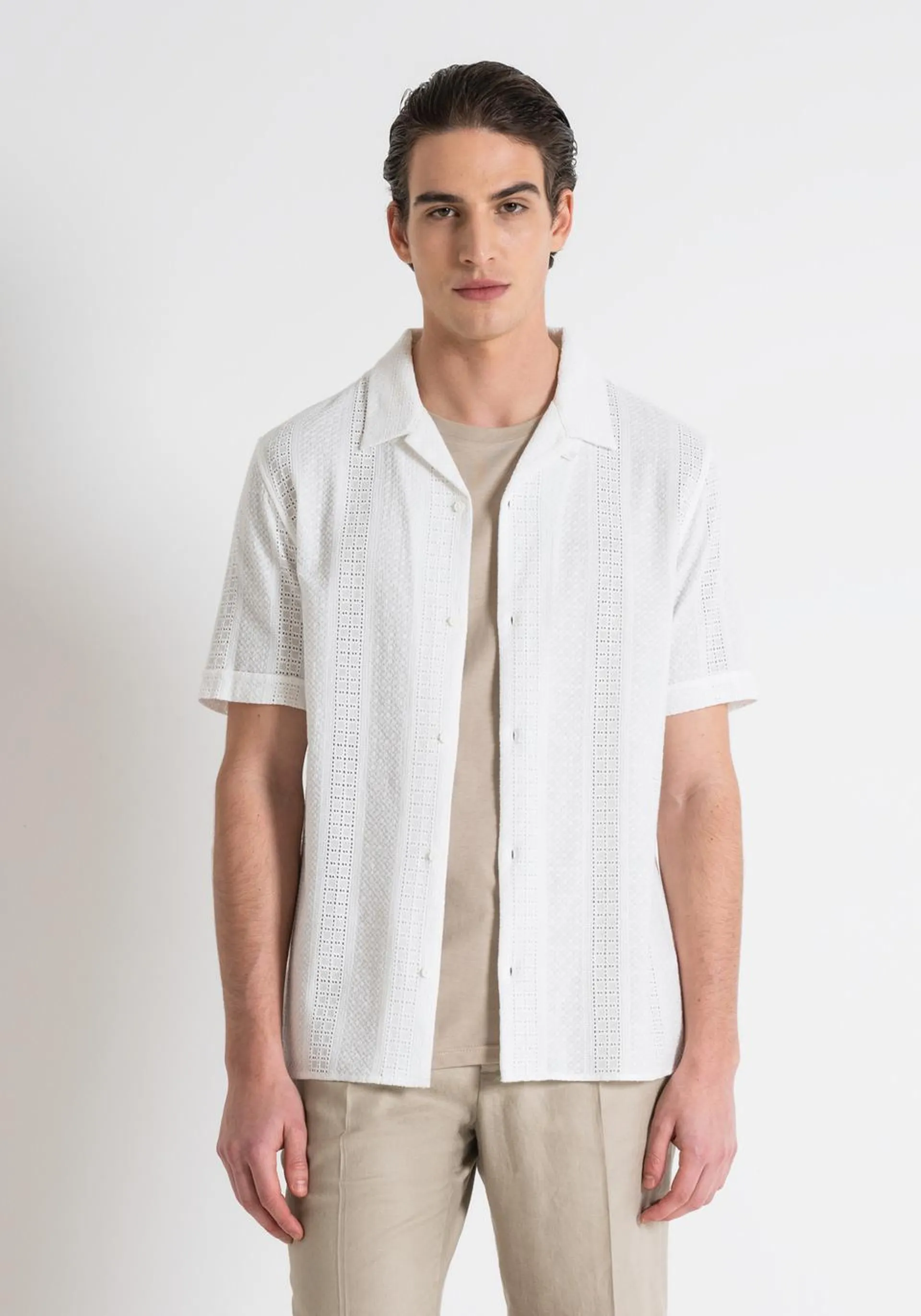 SAN GALLO LACE REGULAR STRAIGHT FIT "HONOLULU" SHIRT