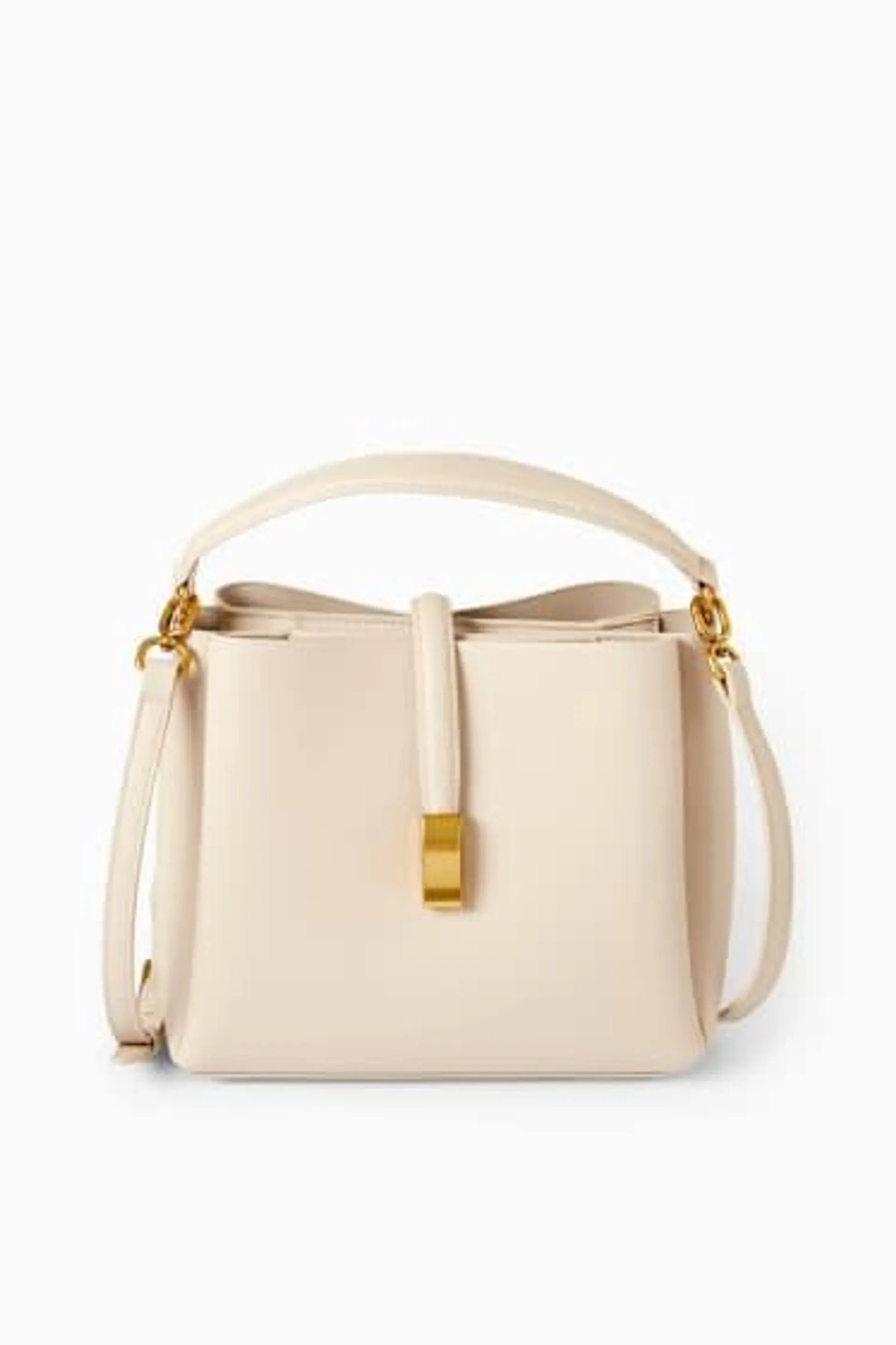 Crossbody bag with detachable bag strap - faux leather