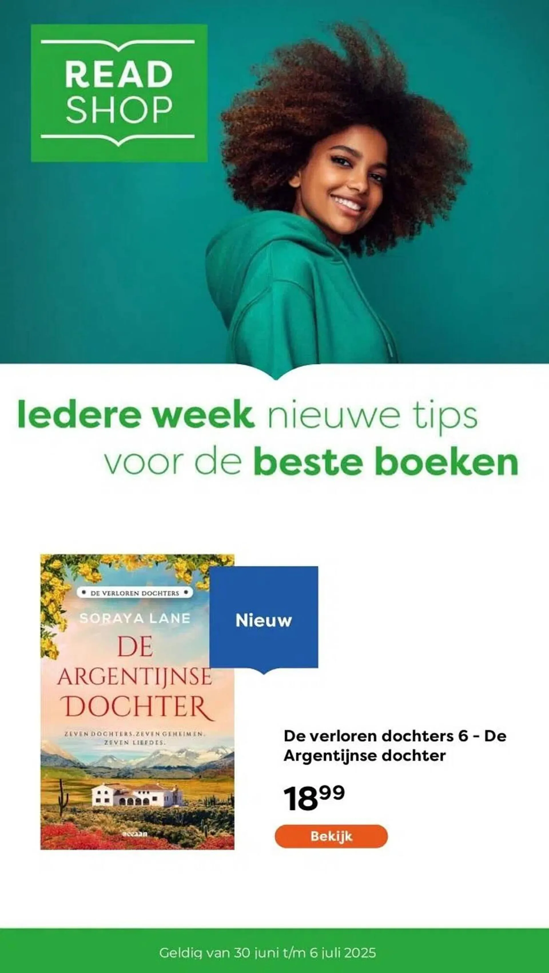 The Read Shop folder van 30 juni tot 6 juli 2025 - Folder pagina 1