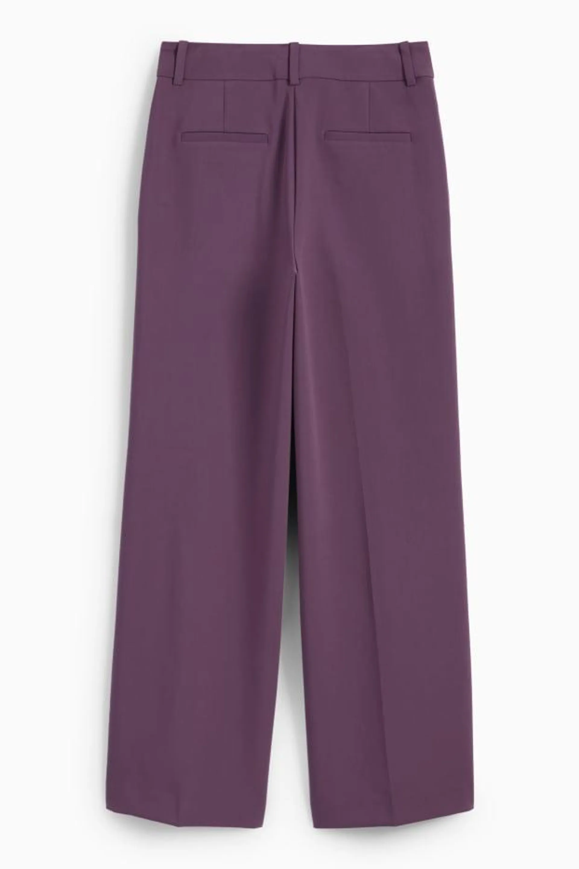 Business-broek - high waist - wide leg