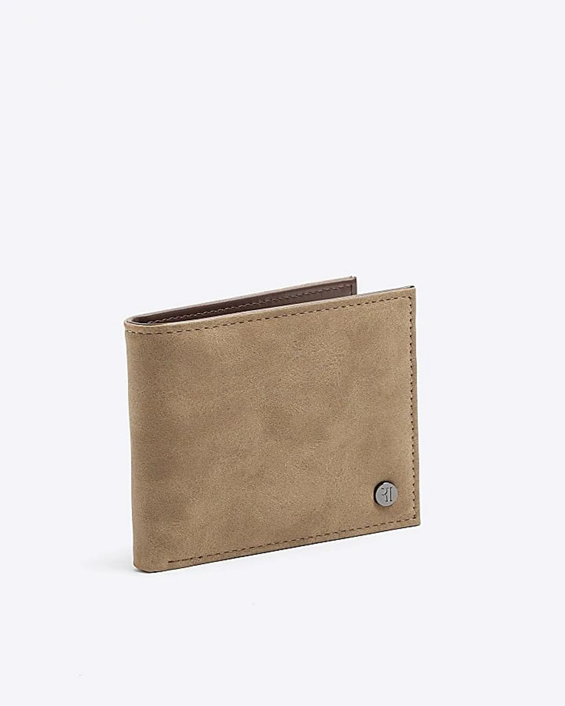 Stone suedette wallet