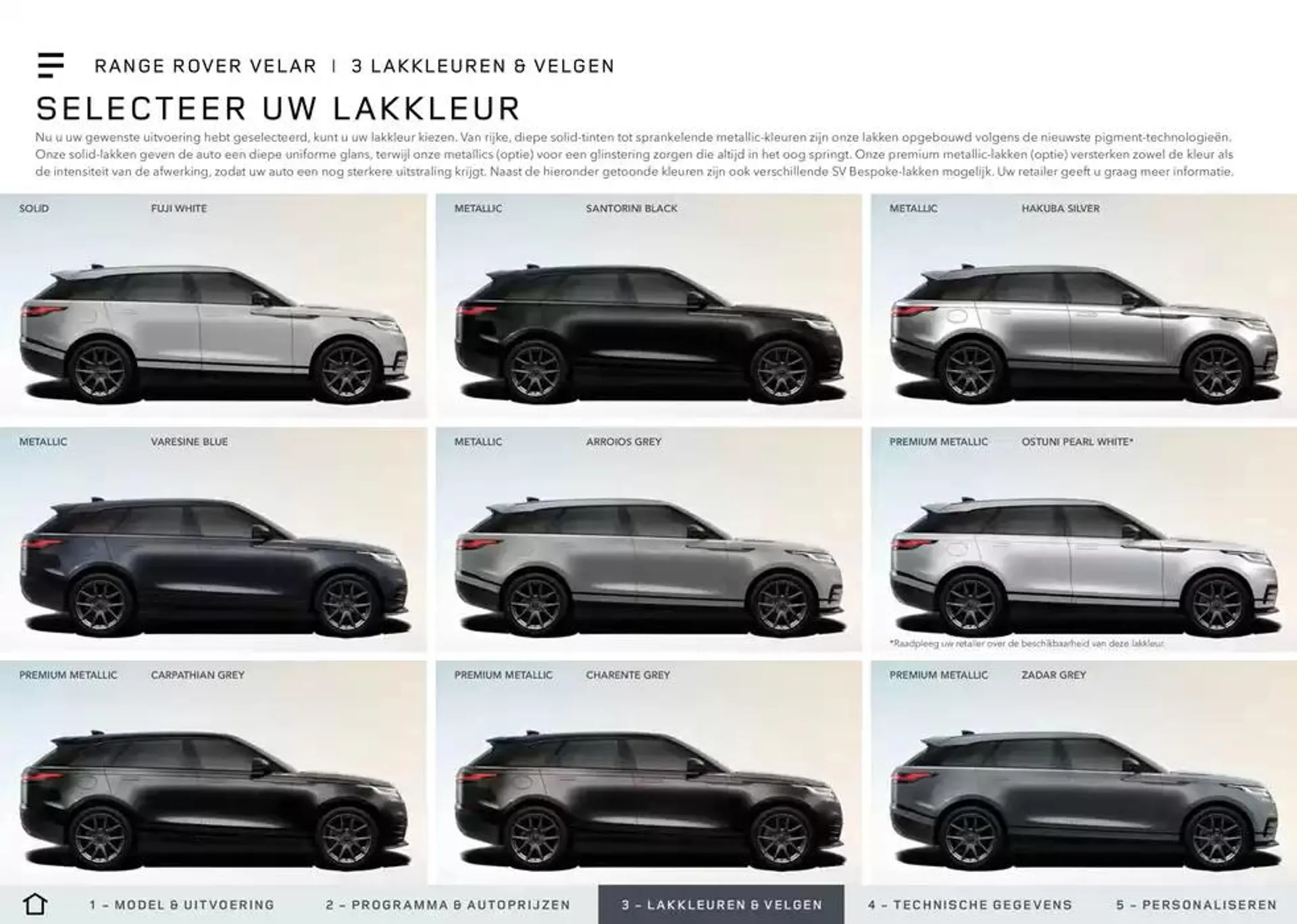 Range Rover Velar van 20 november tot 30 juni 2025 - Folder pagina 9
