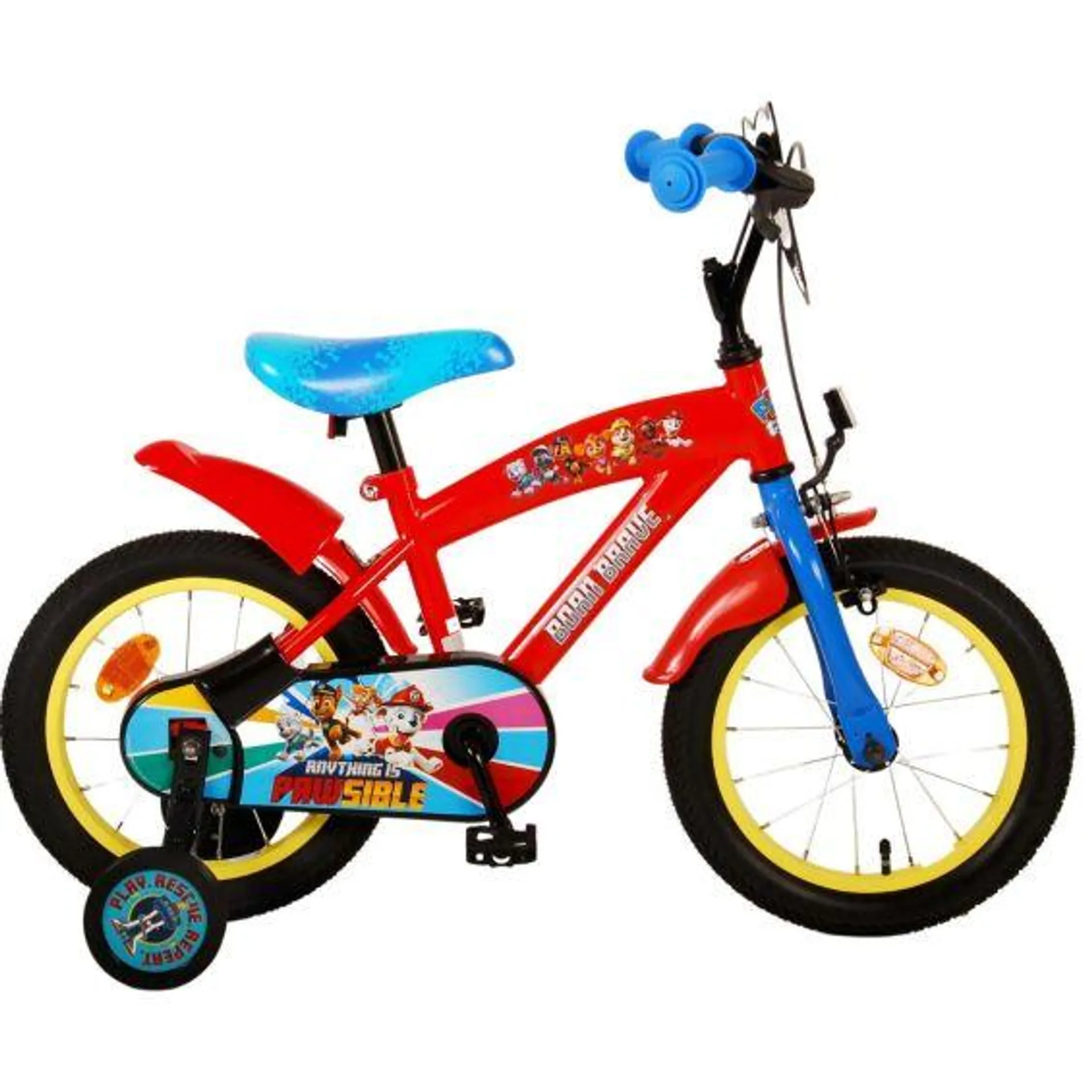 Paw Patrol Kinderfiets 14 inch Rood/Blauw 2024