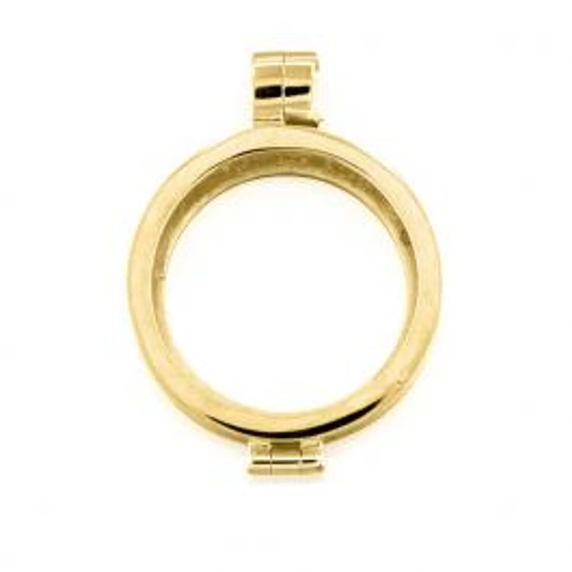 Mezza (24mm) "Plano" medaillon (925/gold-plated)