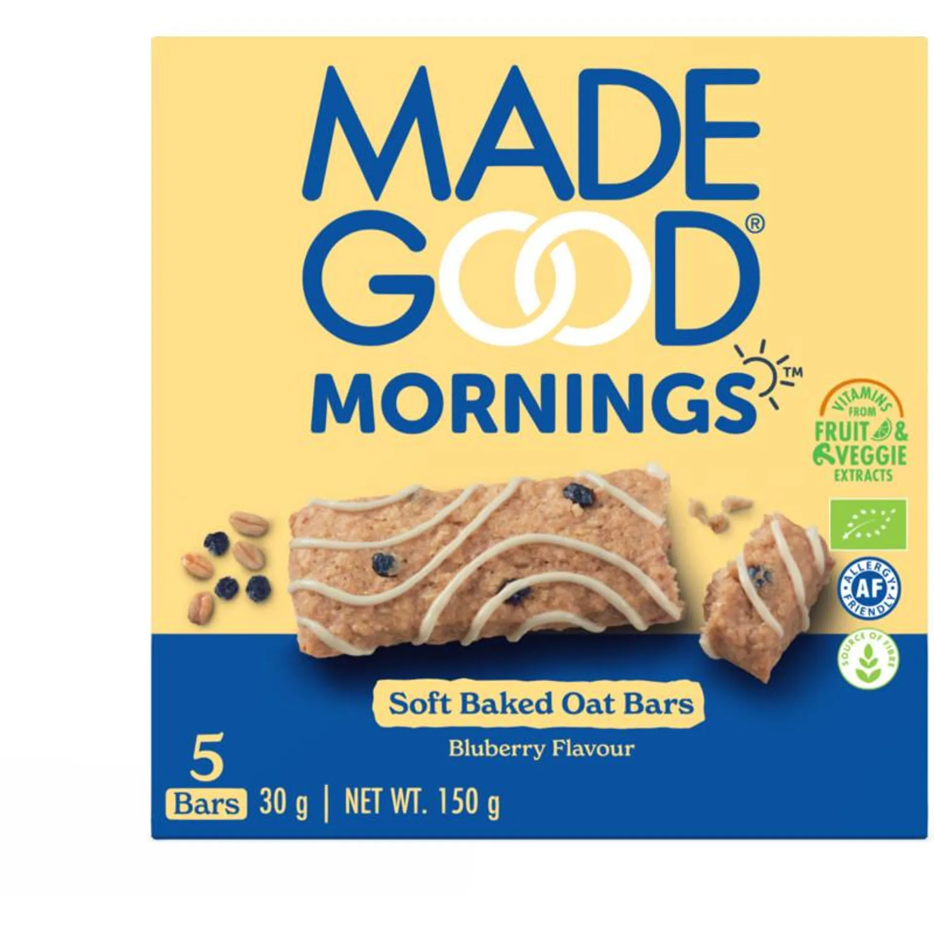 Madegood Mornings soft baked oat bars blueberry