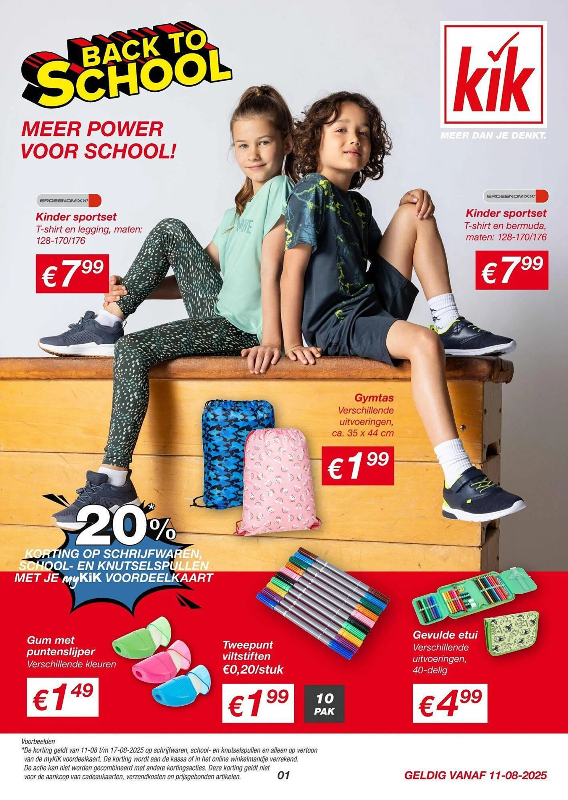 Kik folder van 10 augustus tot 17 augustus 2025 - Folder pagina 1
