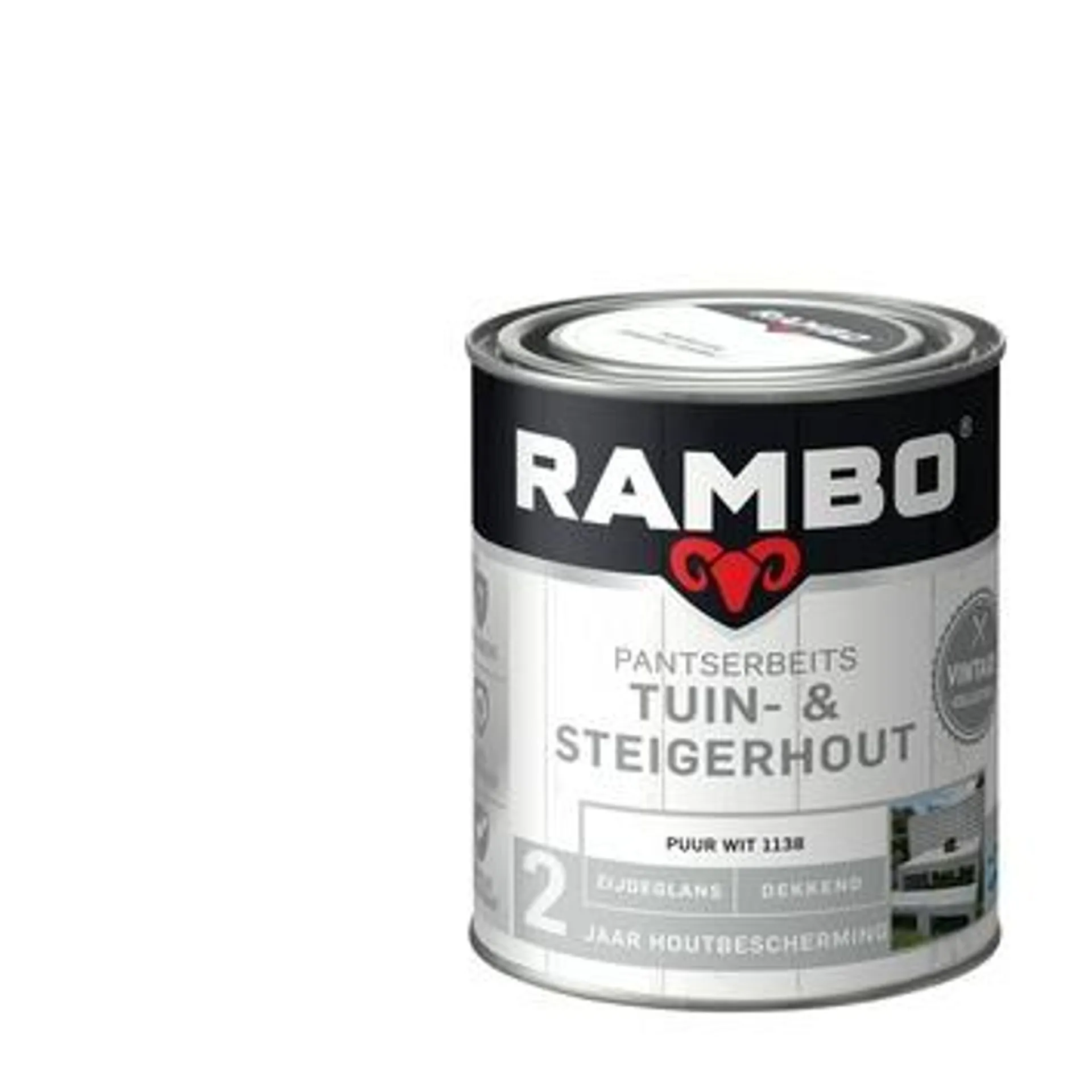 Rambo pantserbeits vintage tuin- & steigerhout puur wit 750 ml