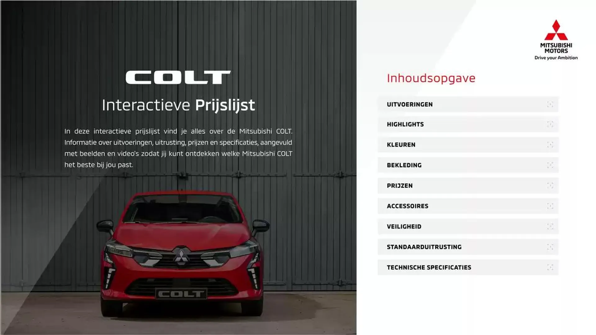 Mitsubishi Colt van 24 december tot 24 december 2025 - Folder pagina 2