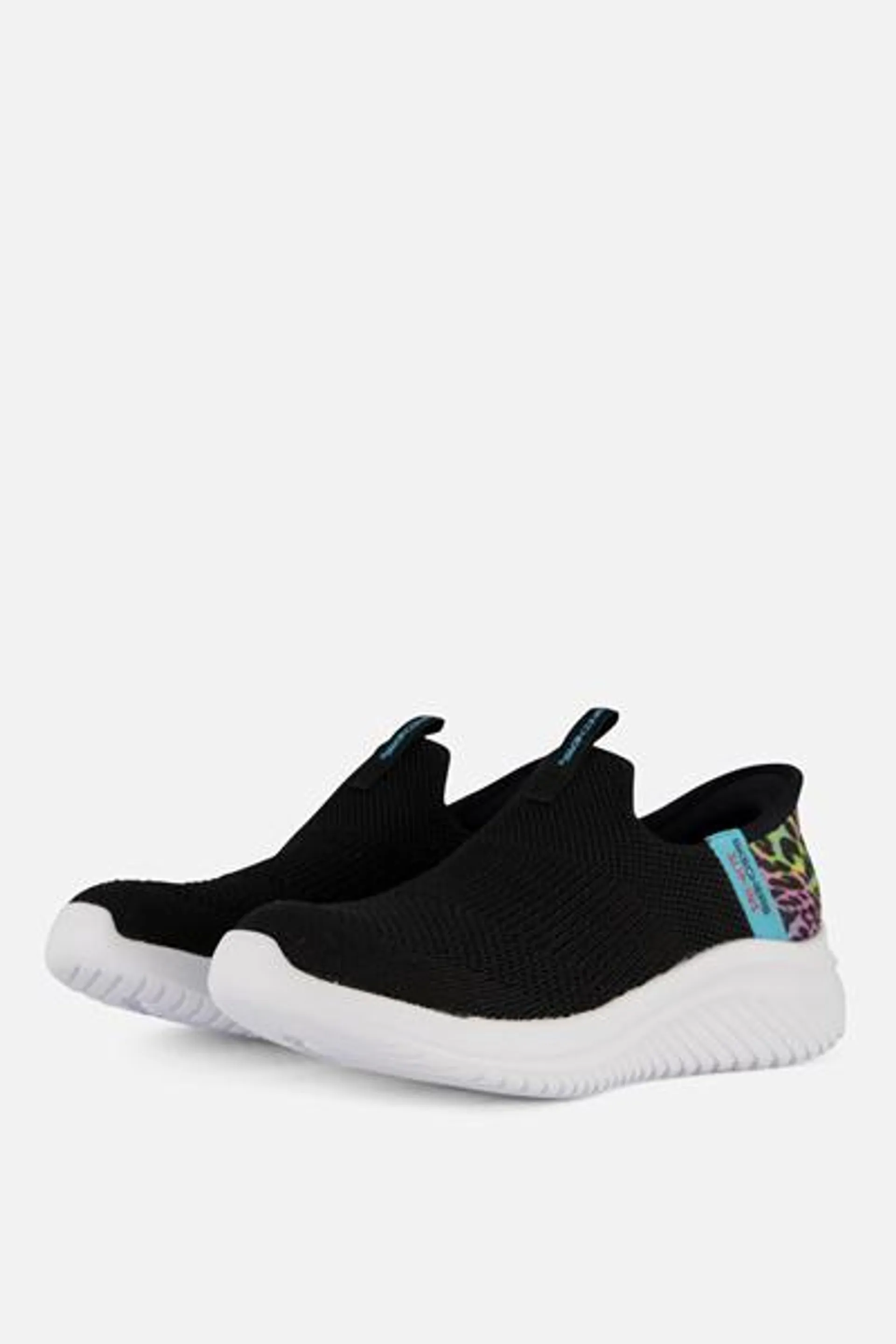 Skechers Slip In Ultra Flex Sneakers zwart Textiel
