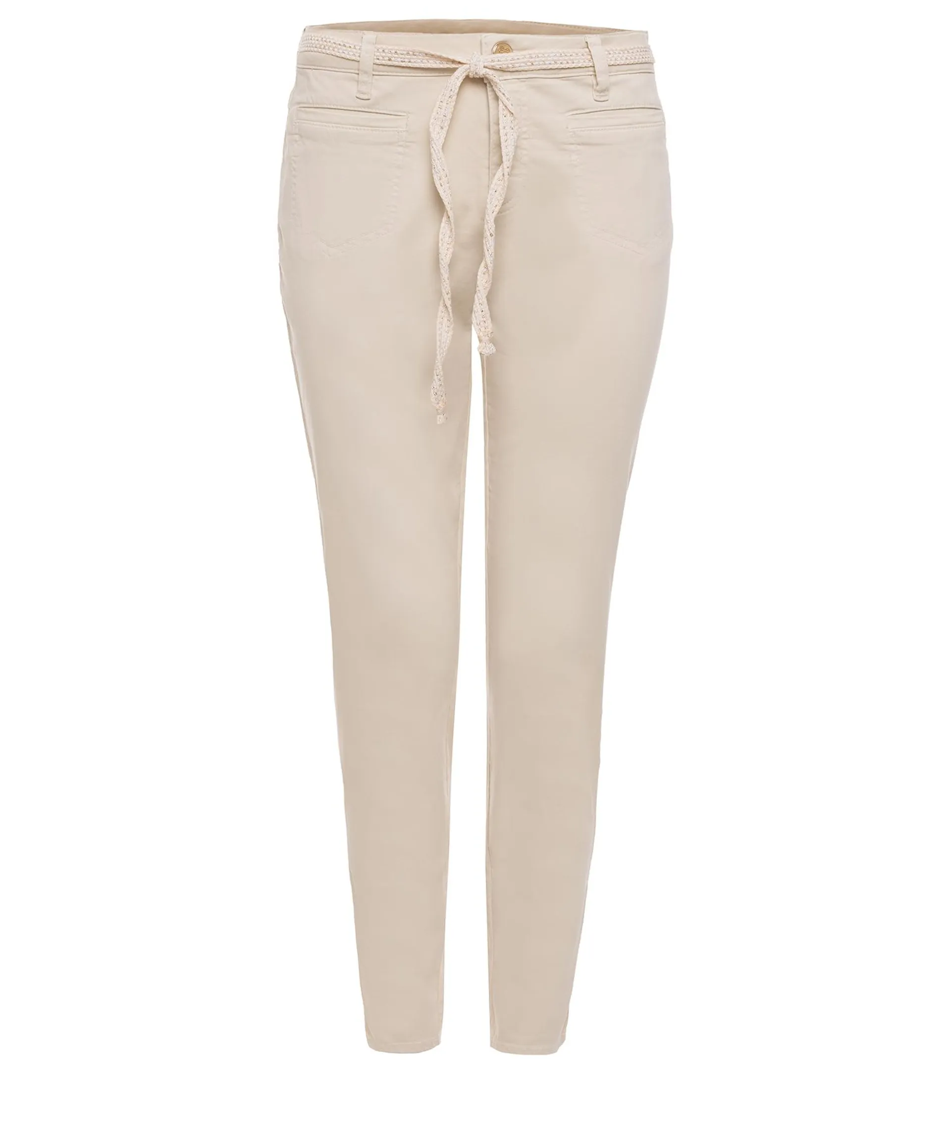 Rosner slim fit broek met ceintuur Alisa