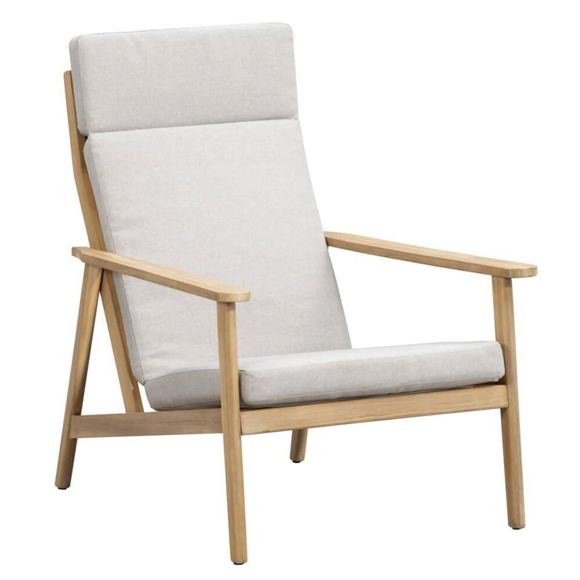 Lounge fauteuil Jura - acacia/grijs