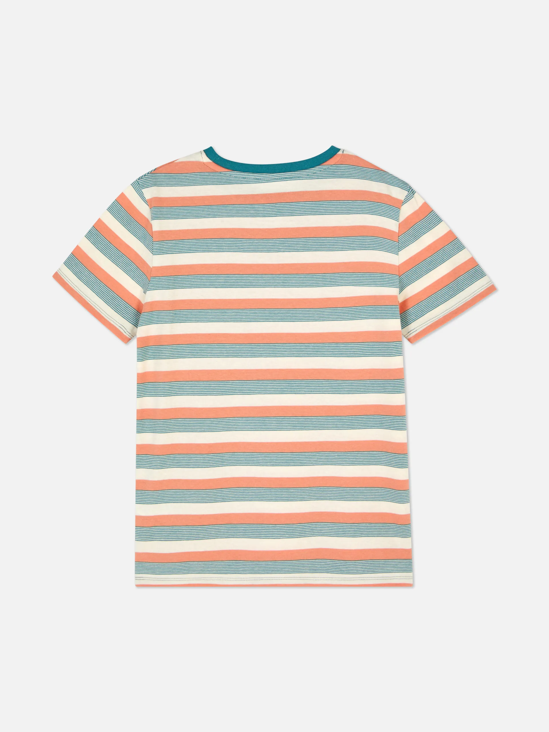 Meerkleurig gestreept T-shirt