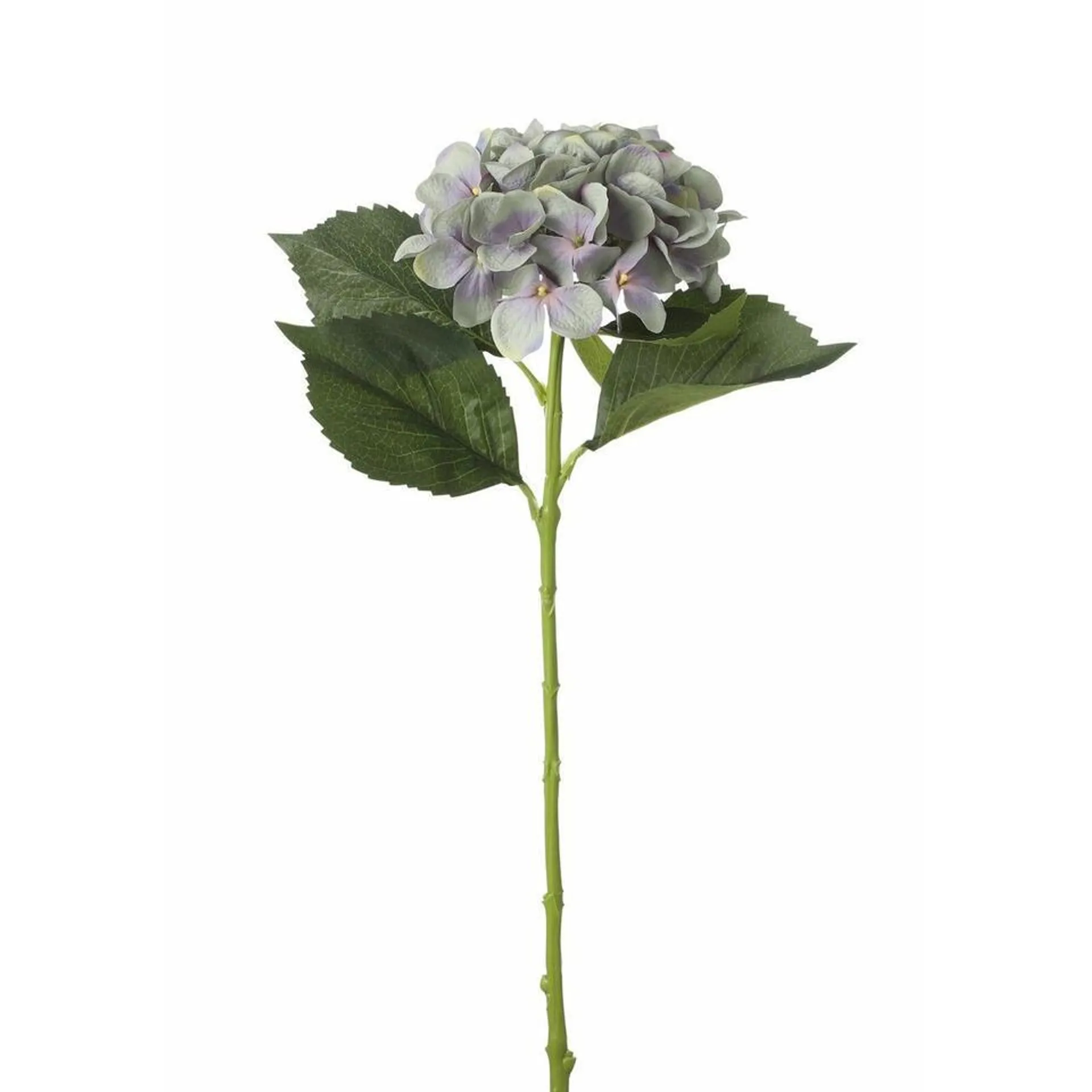 Mica Decorations Kunstbloem Hortensia tak - lichtblauw - 51 cm