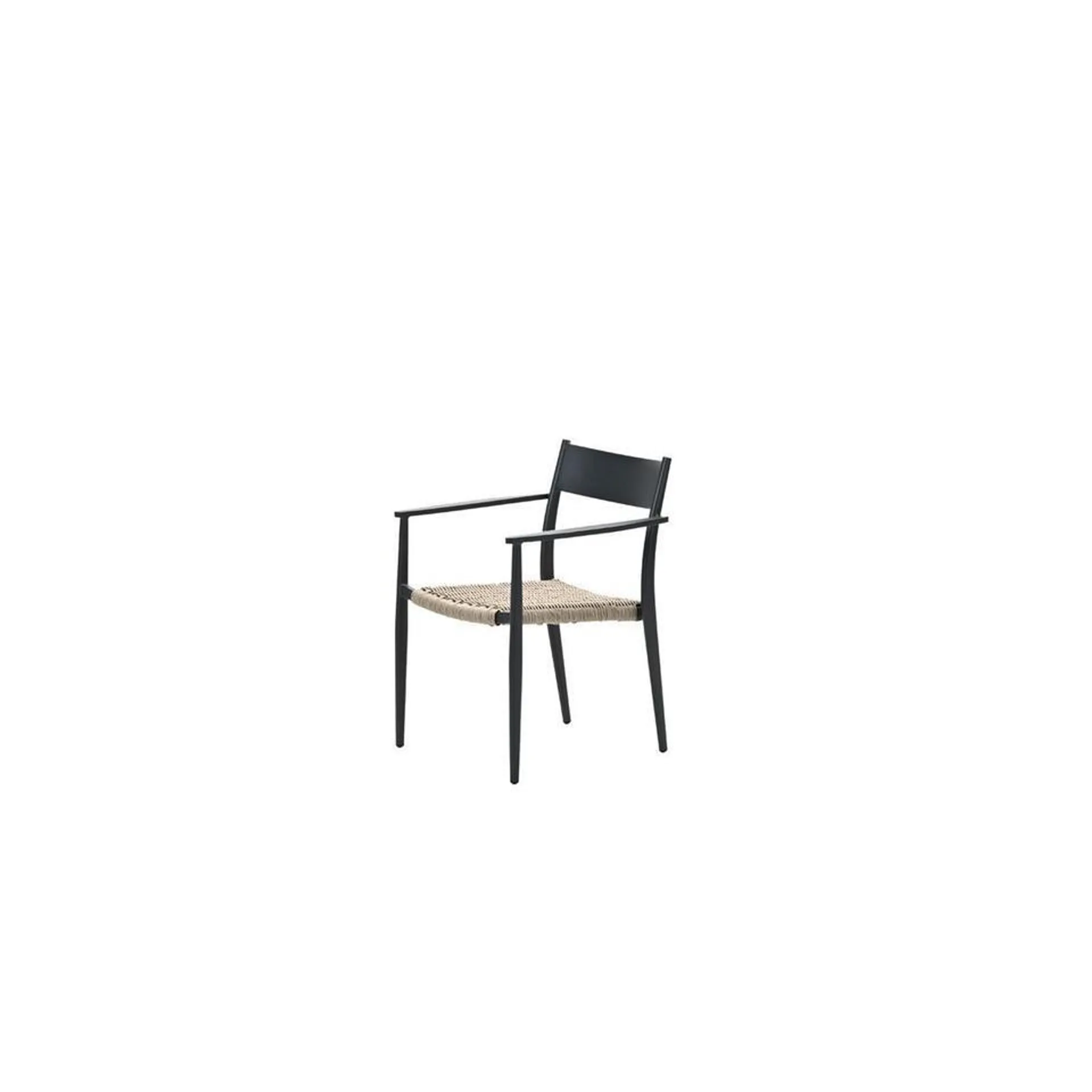 Garden Impressions Richmond dining fauteuil - carbon black - natural