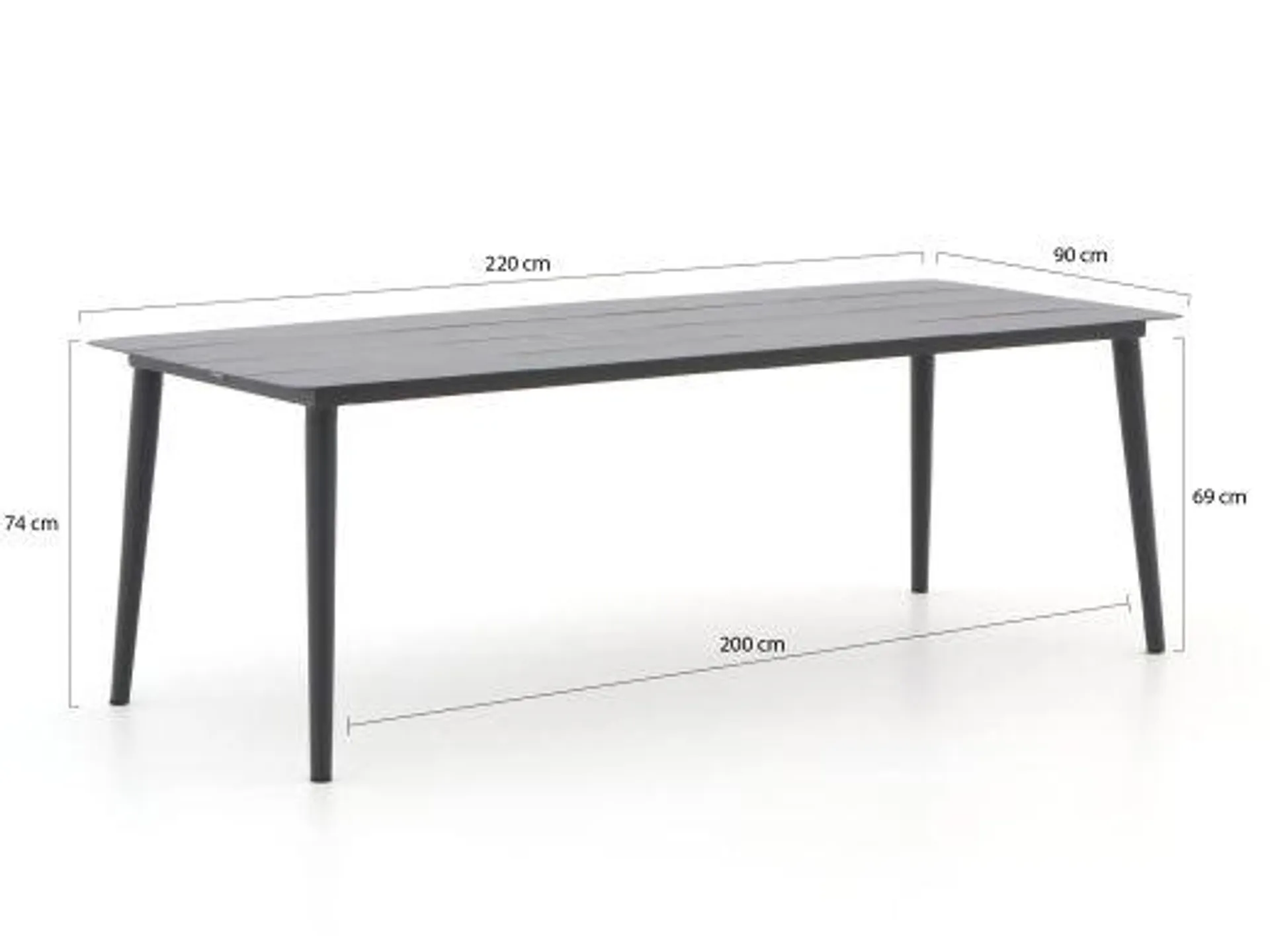 Intenso Busso/Sora 220cm dining tuinset 7-delig